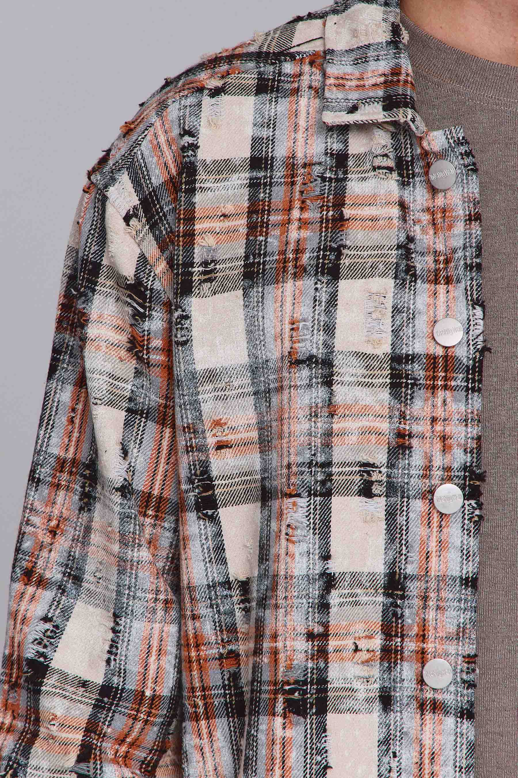 אוברשירט משובץ ווש פאנק