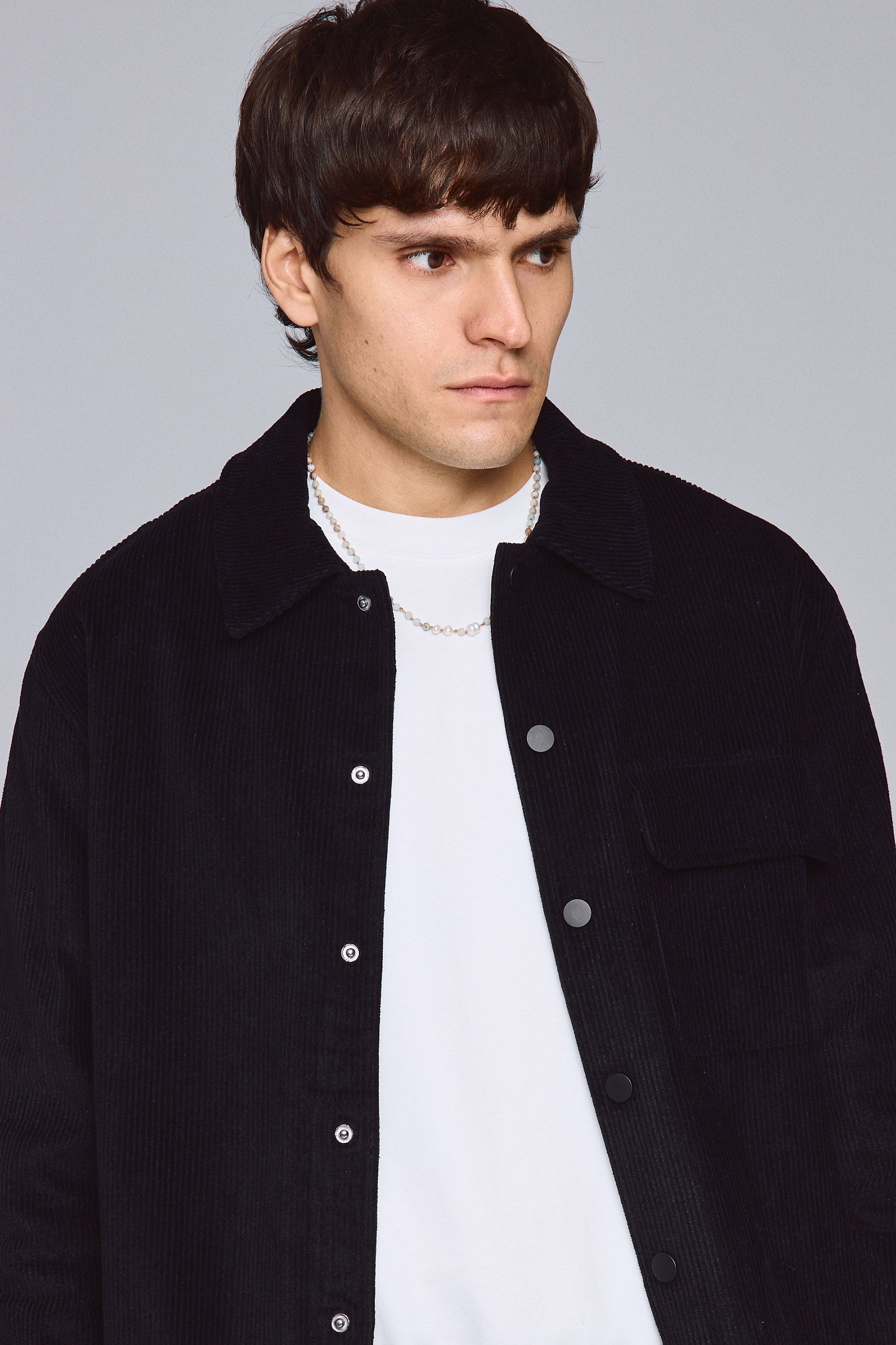 חולצת קורדורוי עם כיס