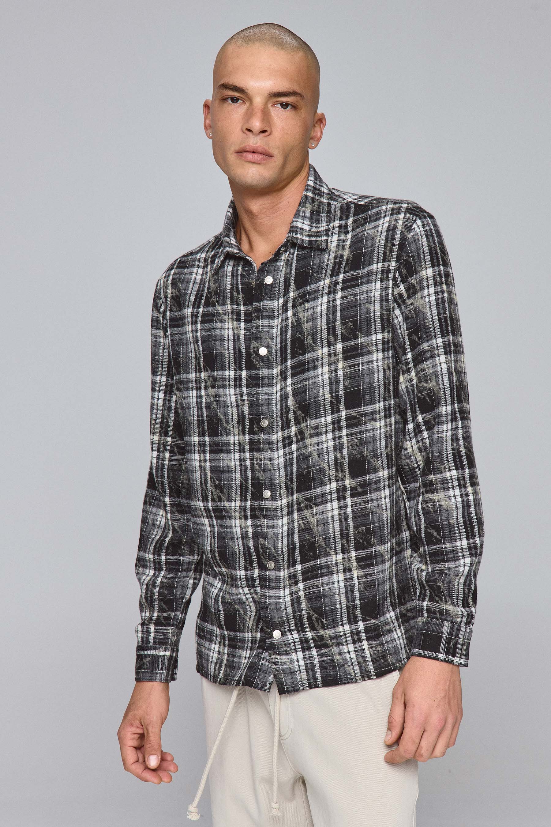 חולצת ווש משובצת