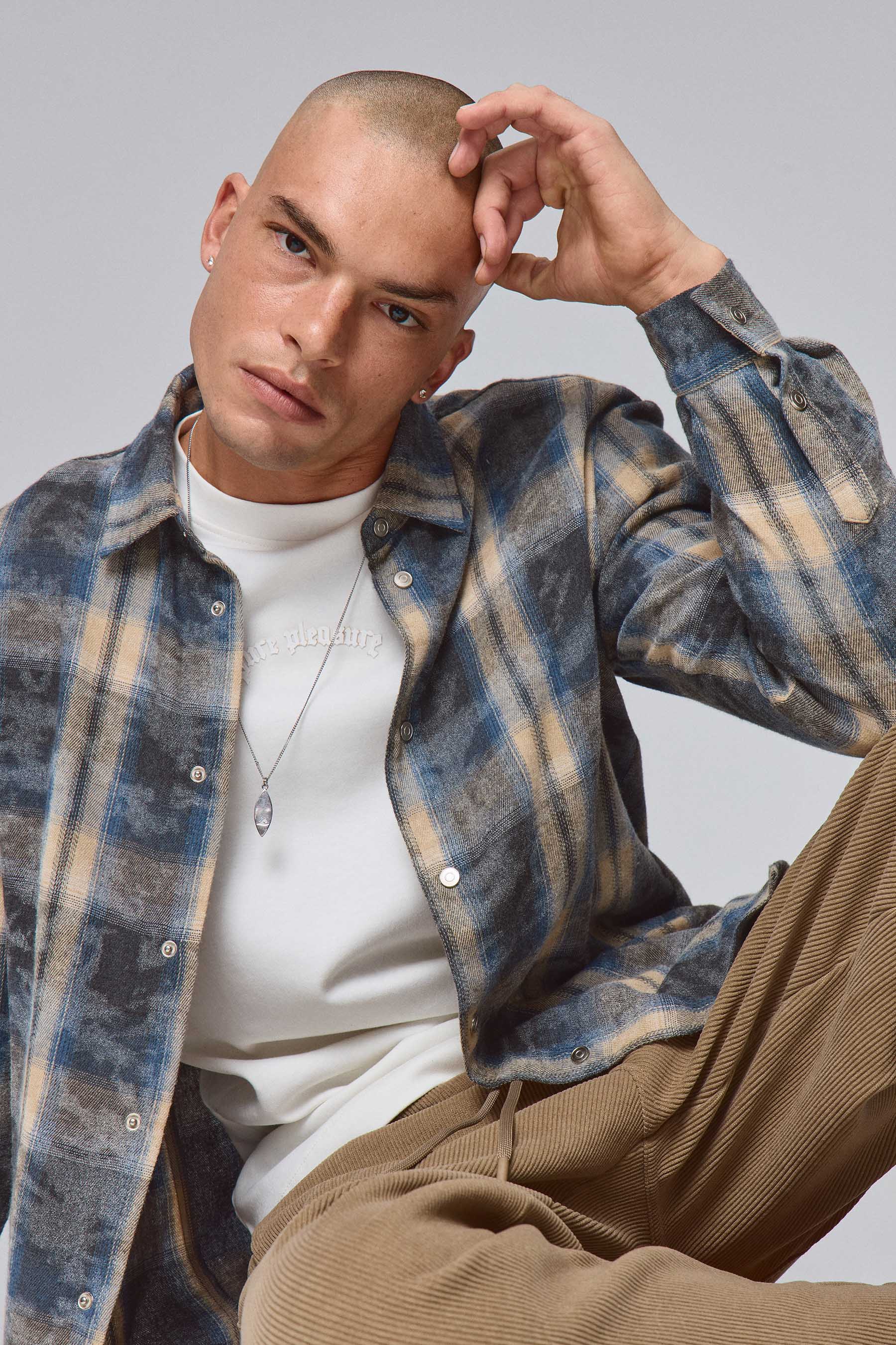 חולצת ווש משובצת