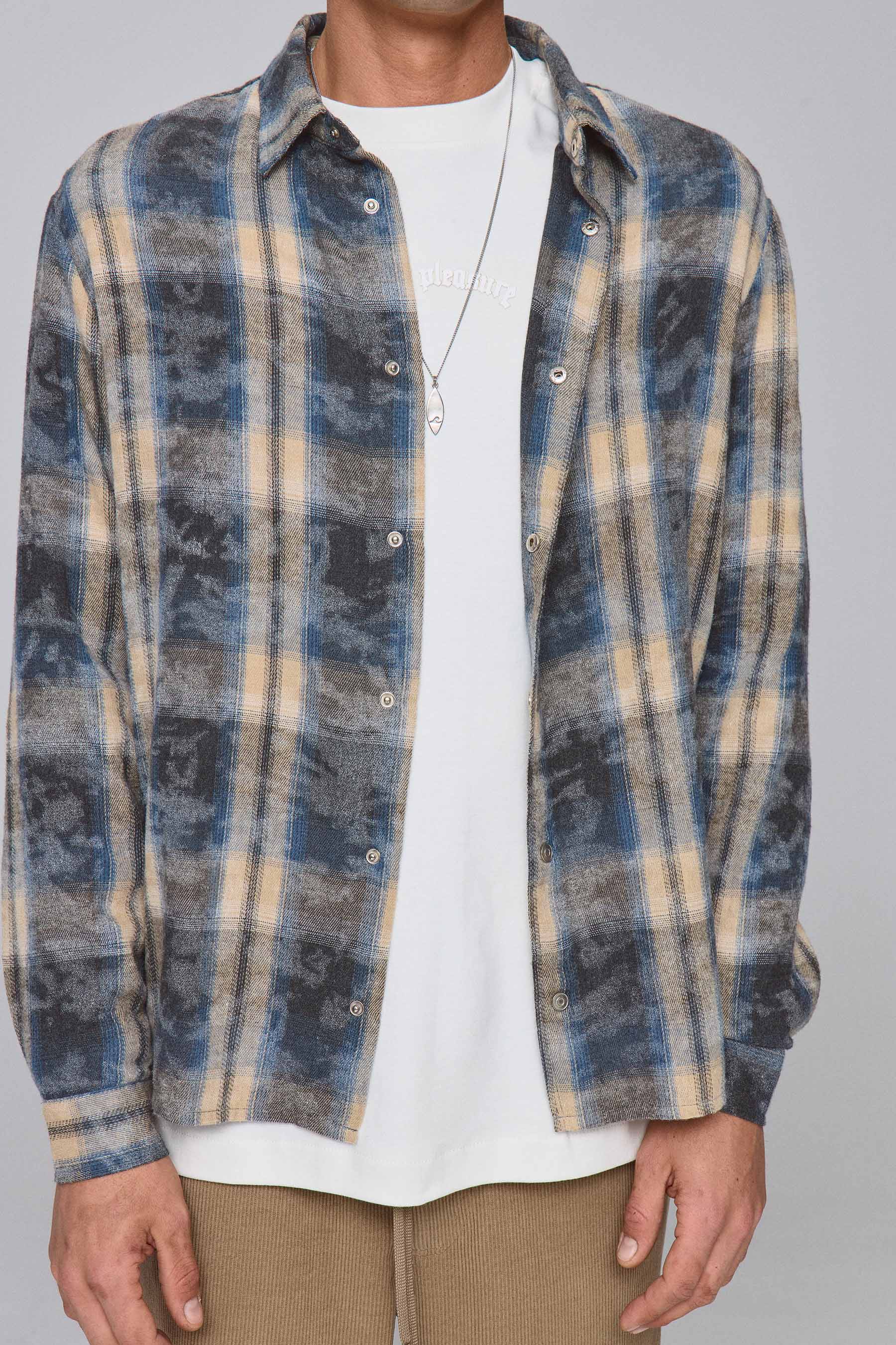 חולצת ווש משובצת