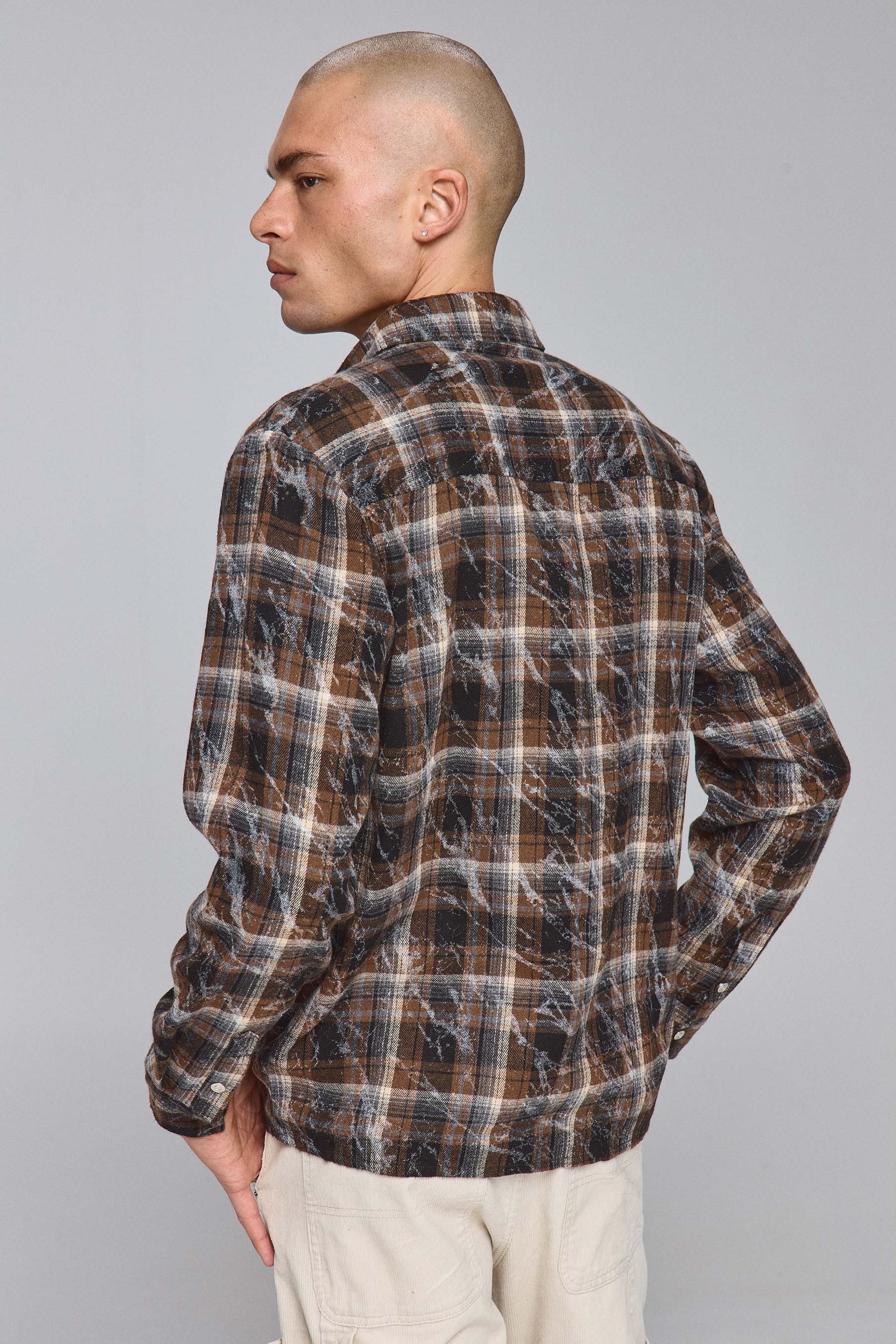 חולצת ווש משובצת