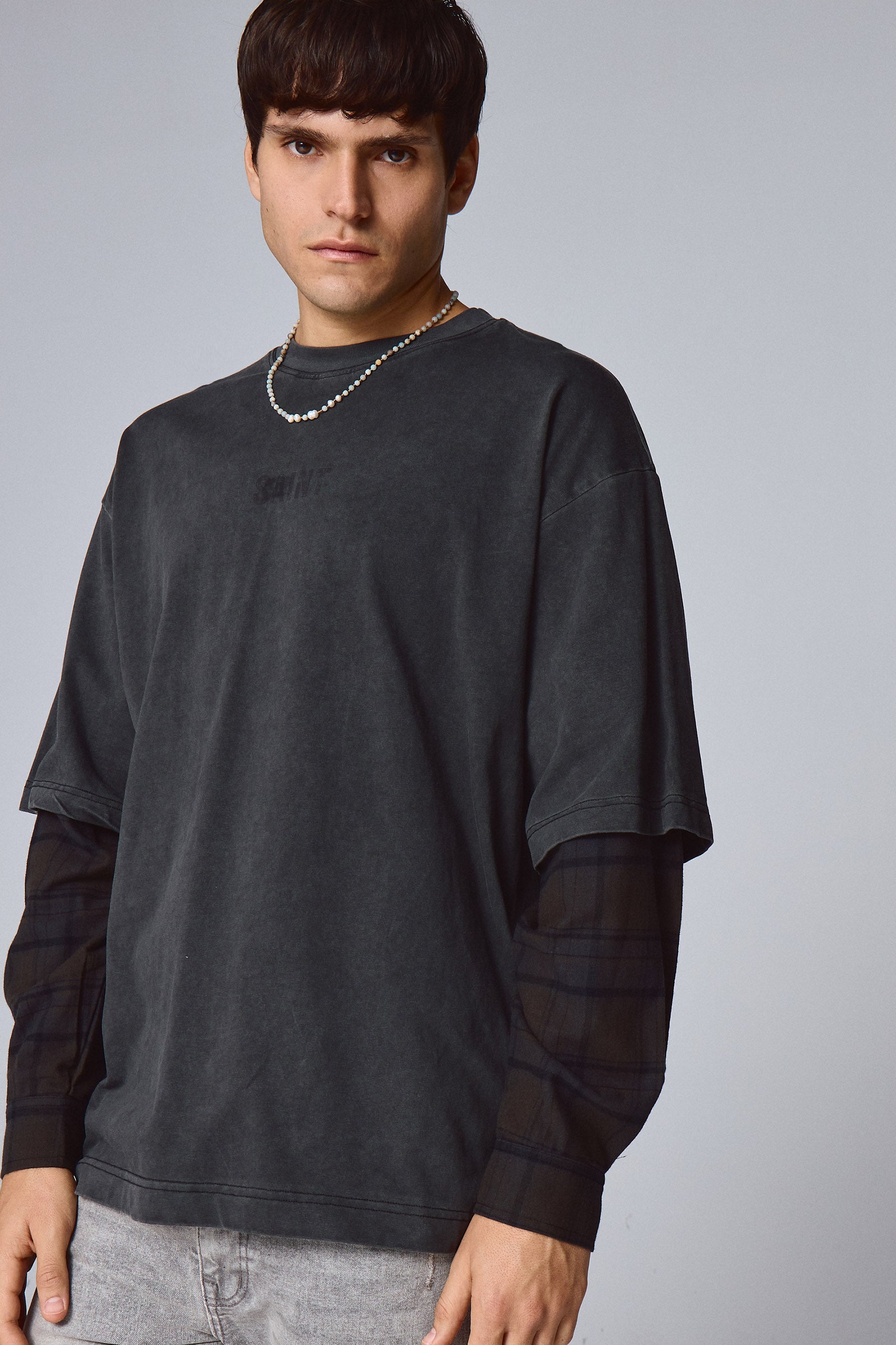 טי ווש שרוולי פלנל