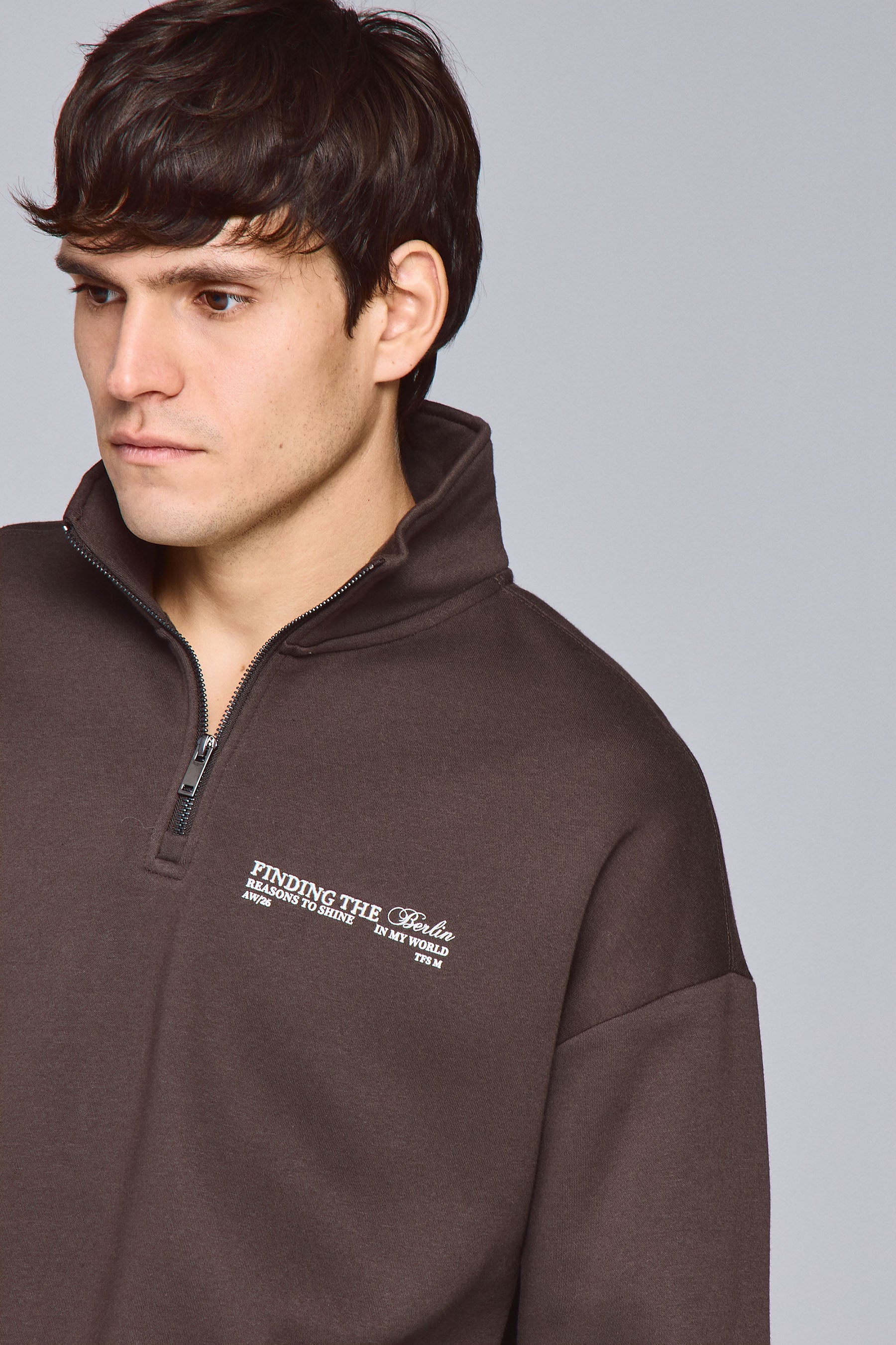 סווטשרט חצי זיפר