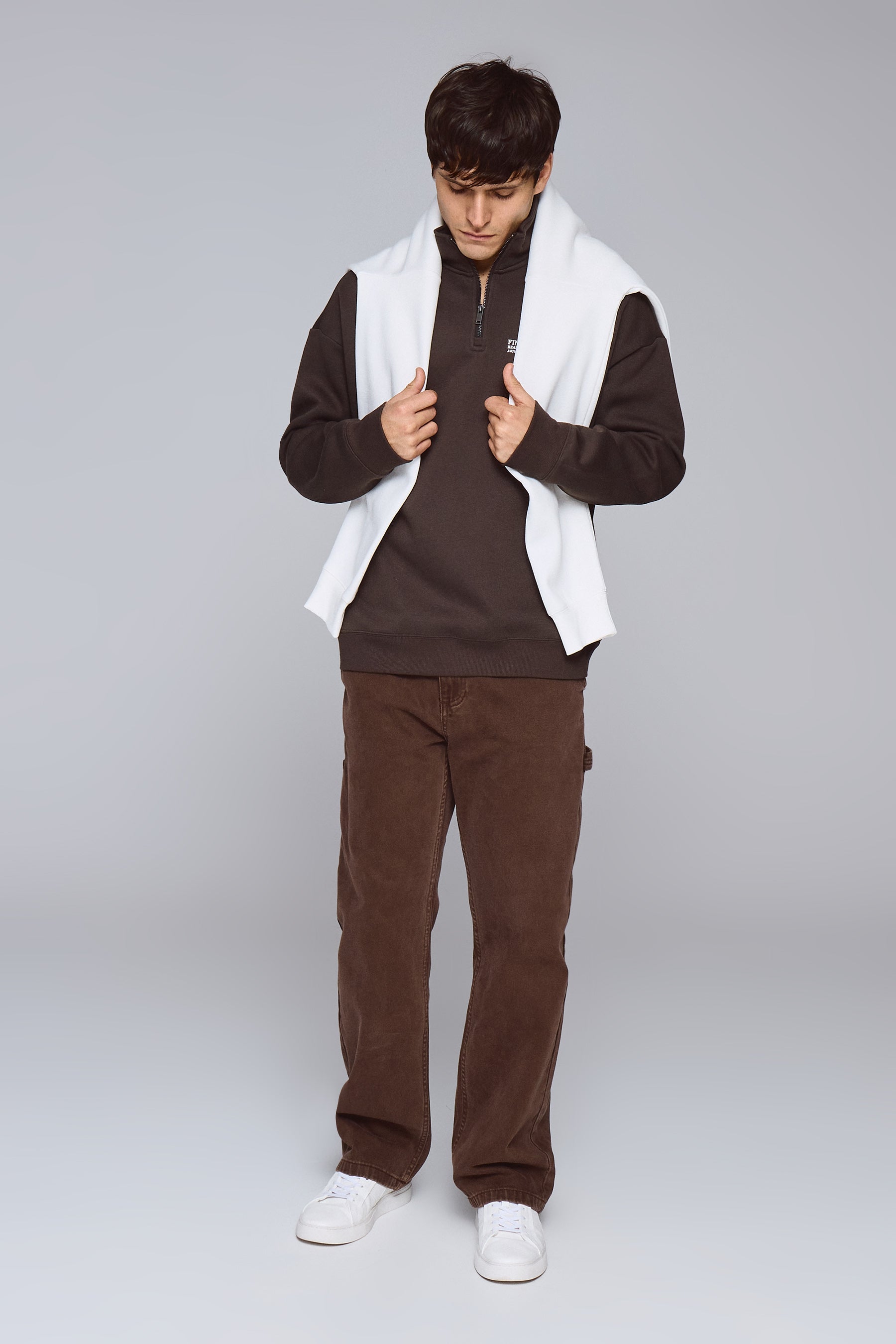 סווטשרט חצי זיפר