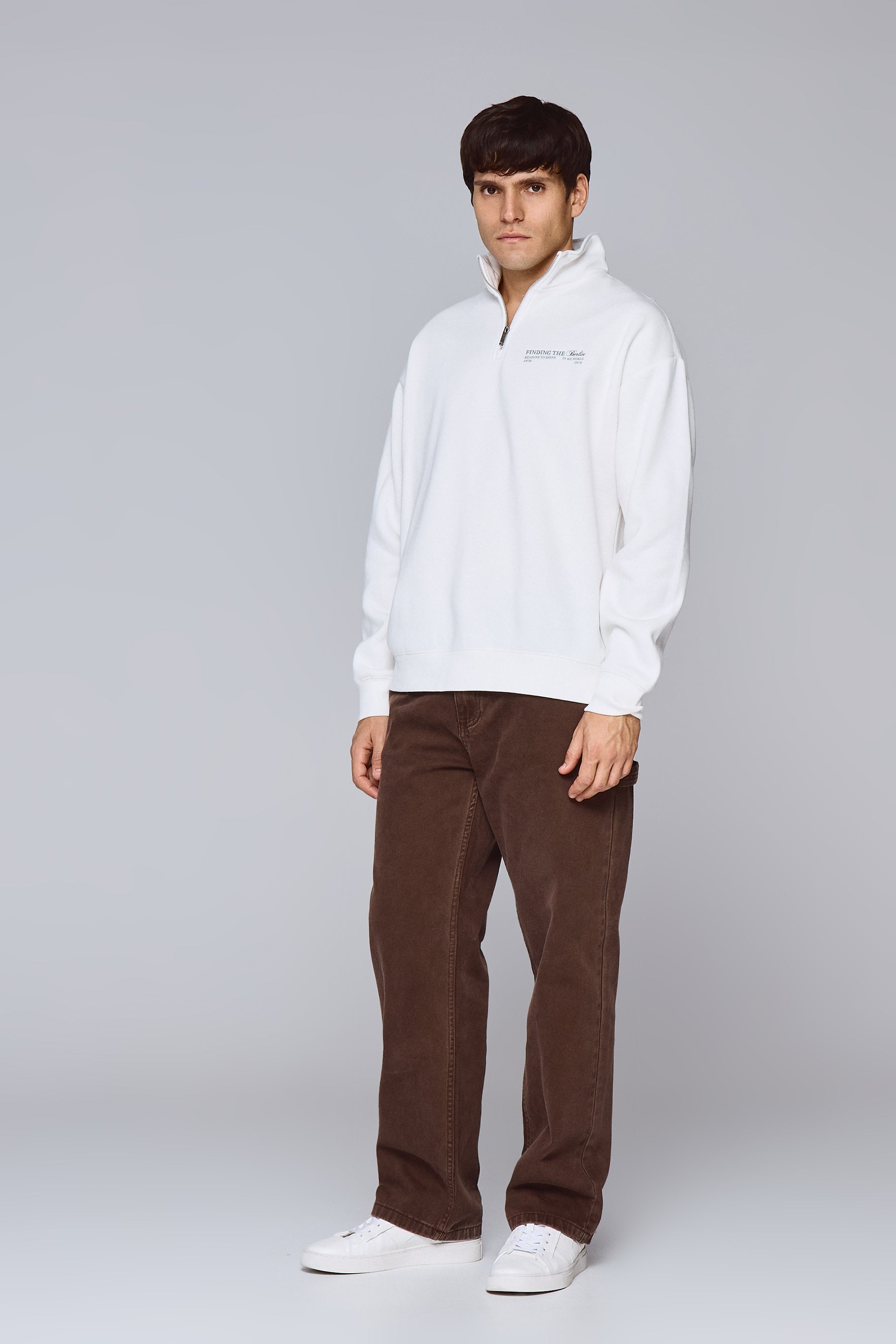 סווטשרט חצי זיפר