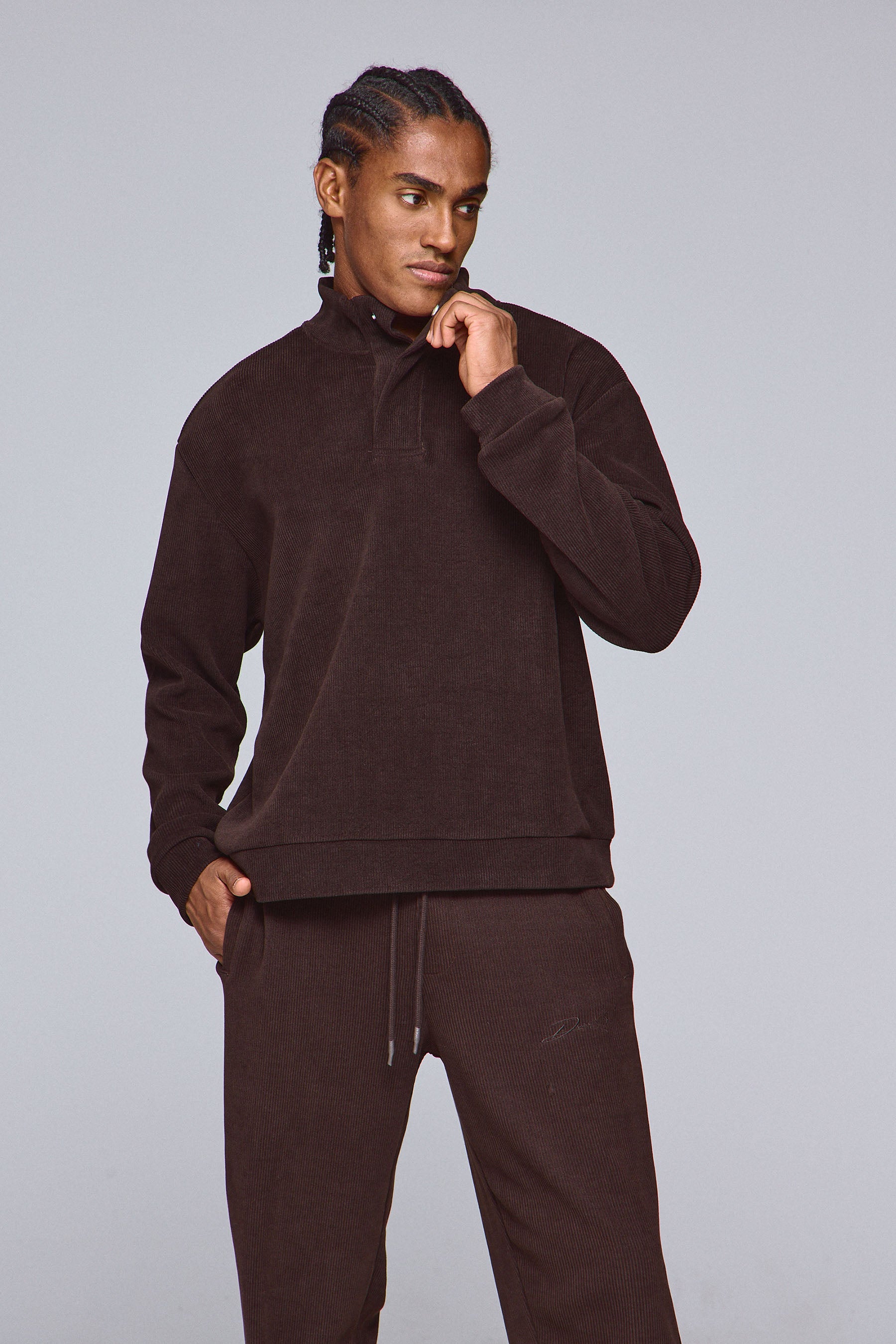 סט סוויטשירט טקסטורה