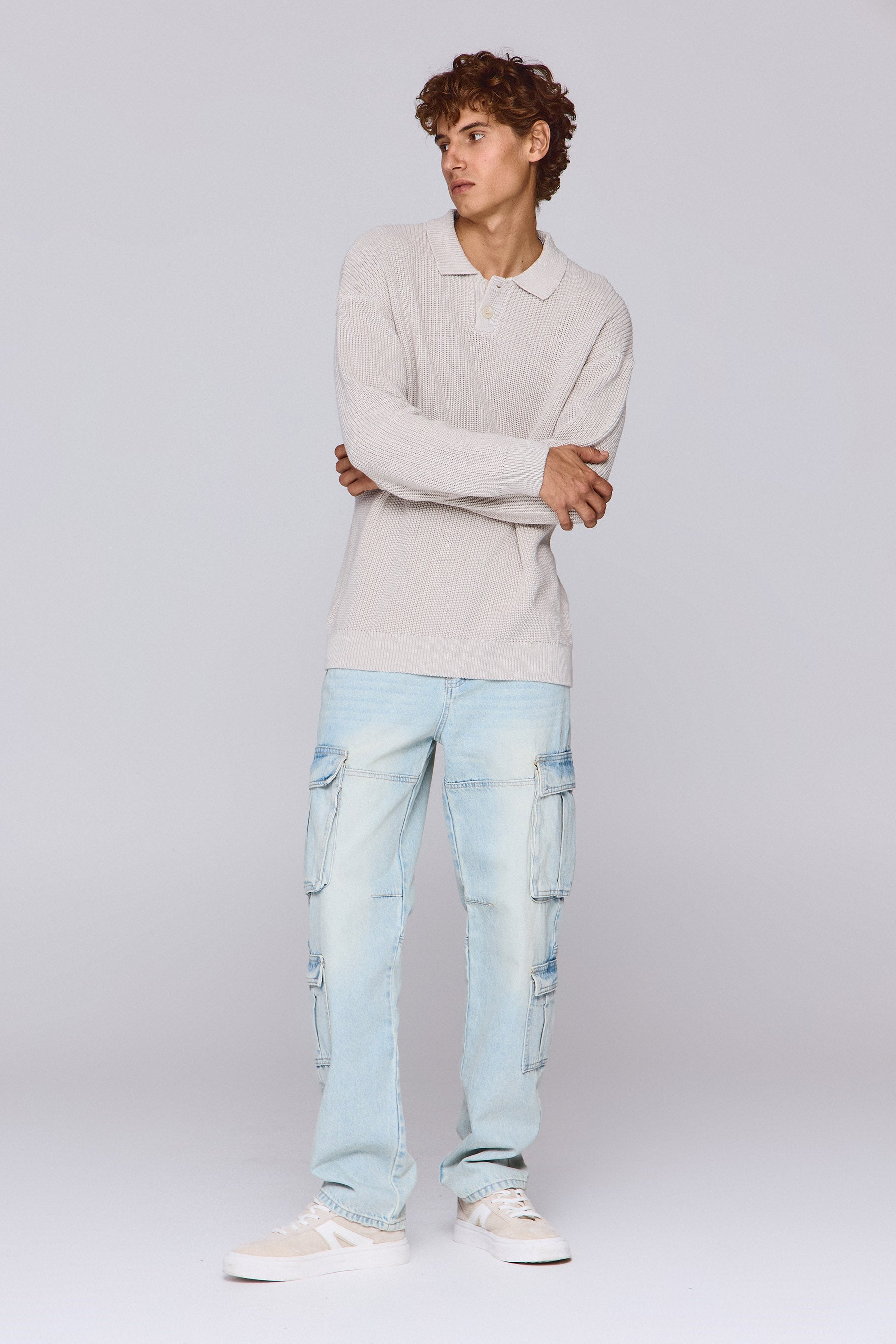 סריג צווארון פולו