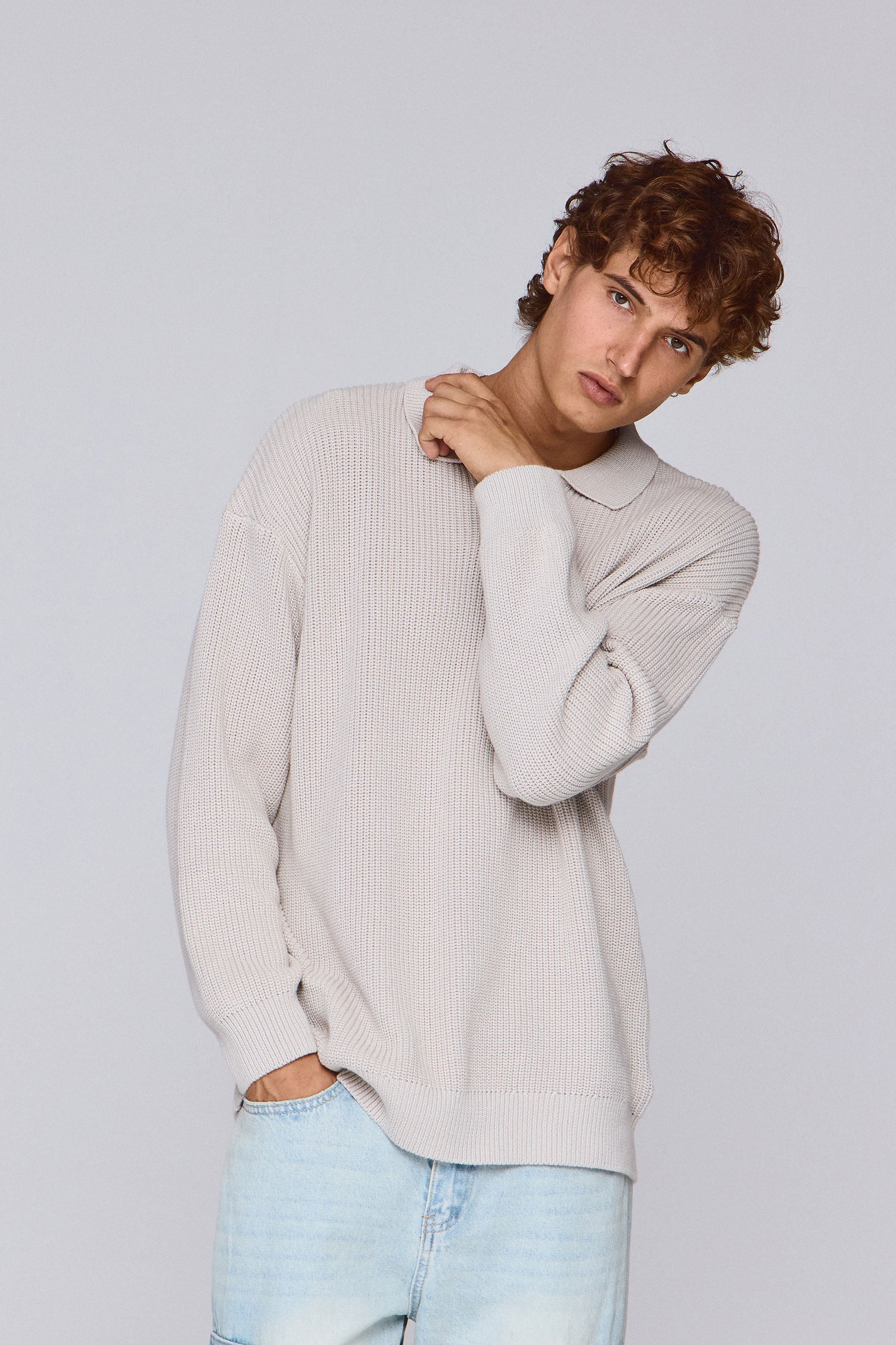 סריג צווארון פולו