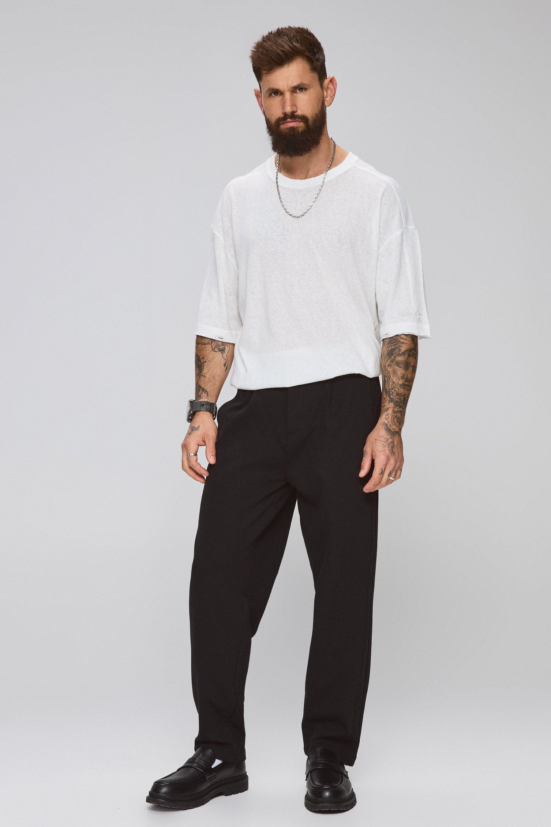 מכנס קפלים טקסטורה