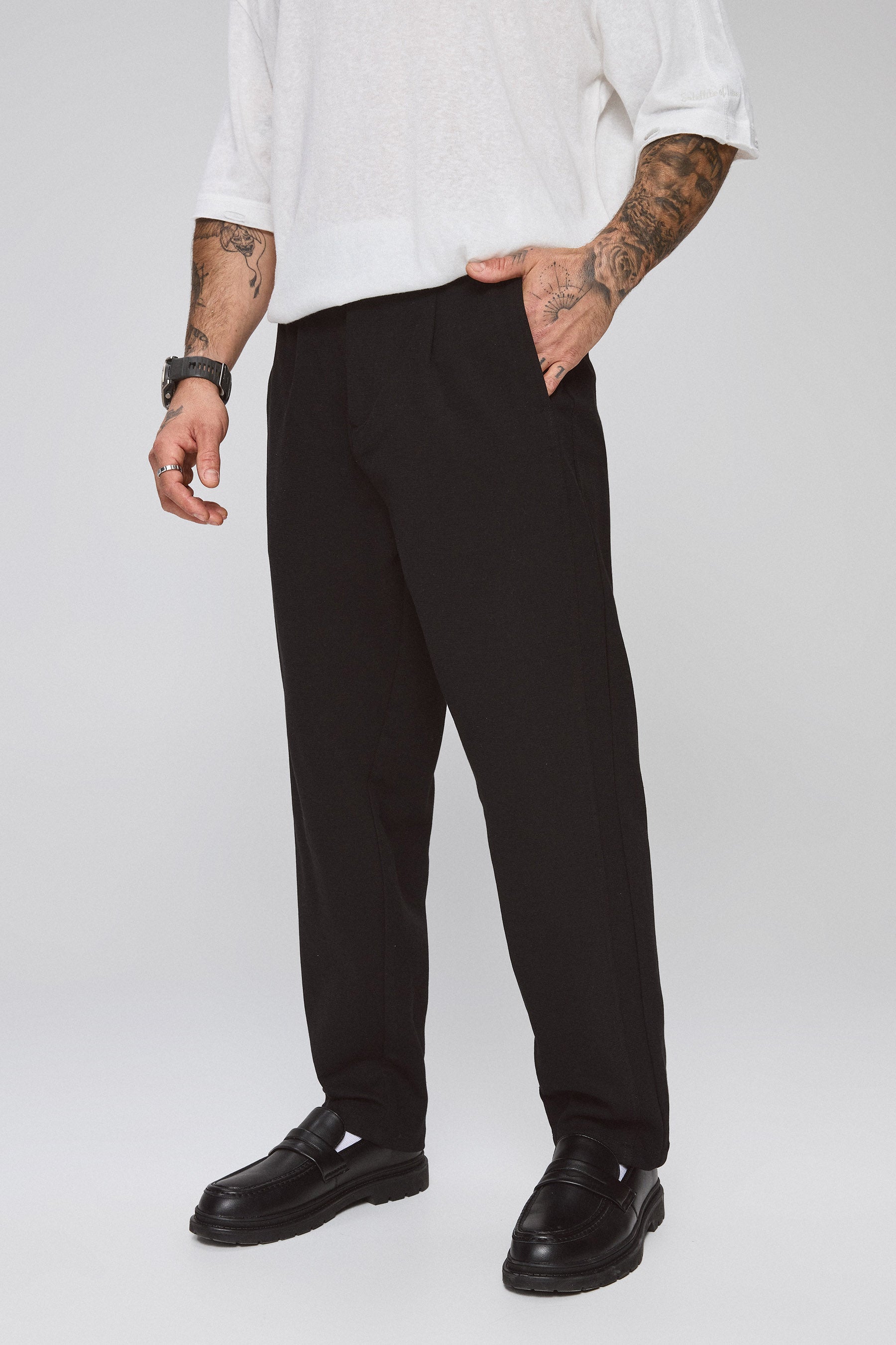 מכנס קפלים טקסטורה