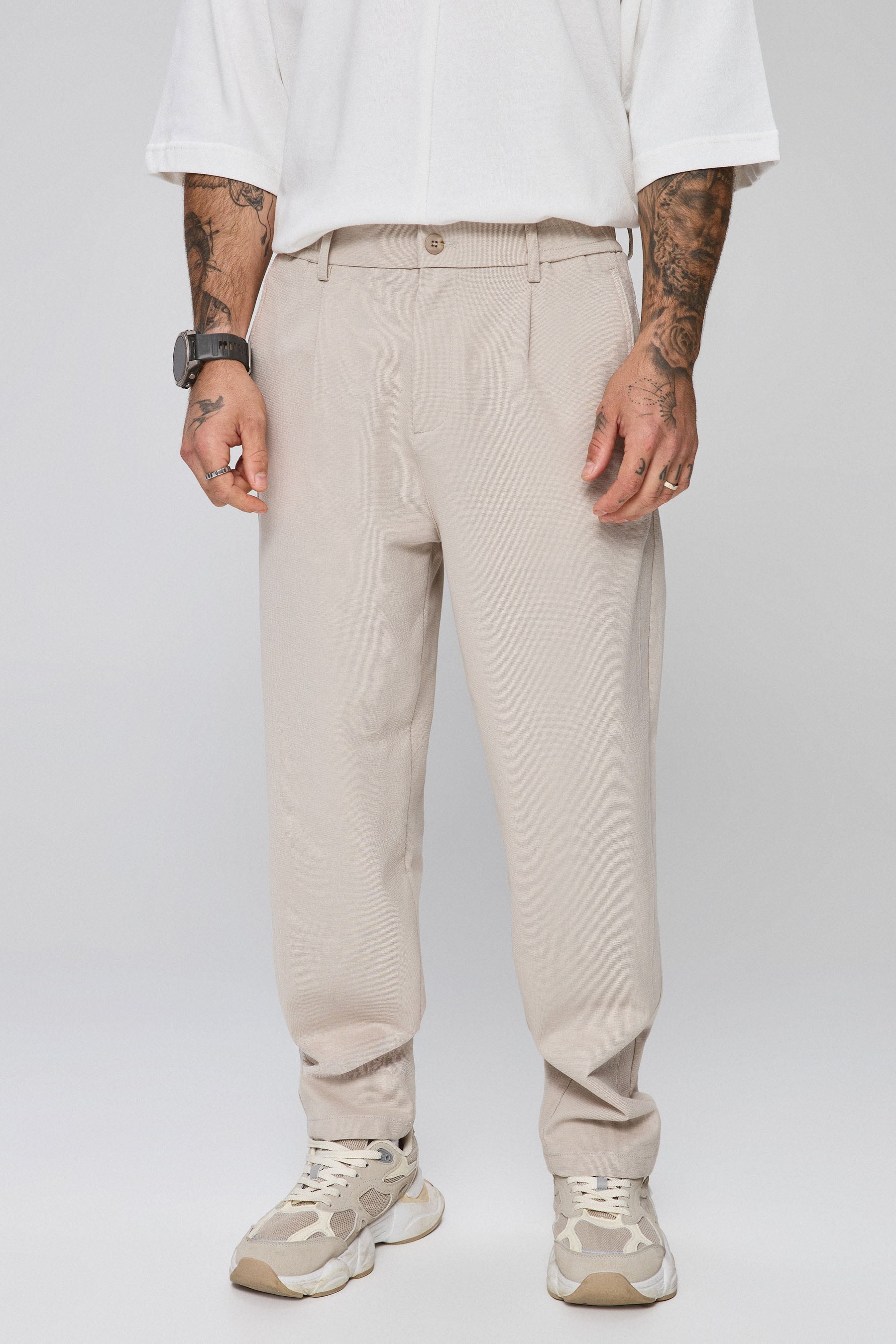 מכנס קפלים טקסטורה