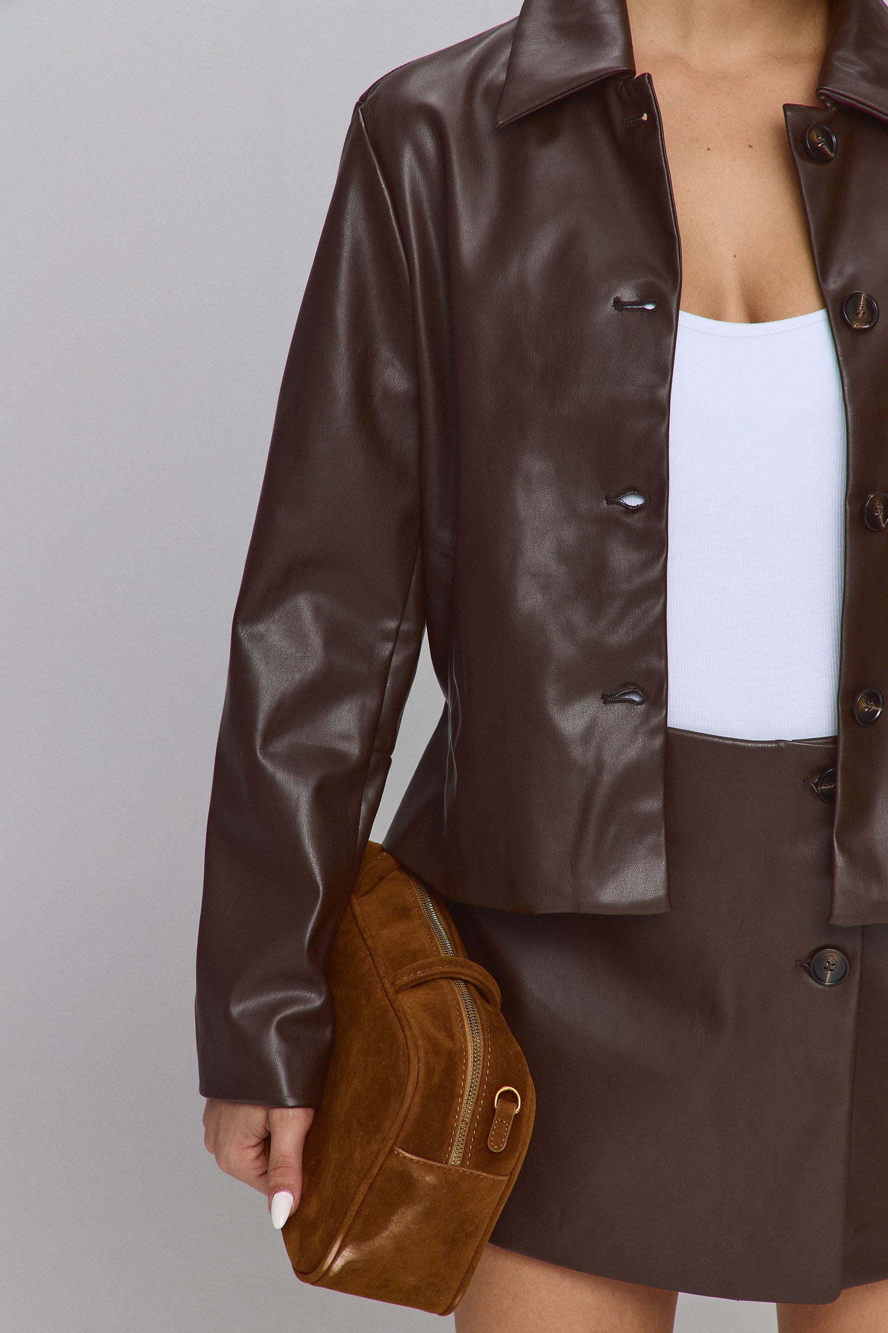 PU ג'קט קורל סט