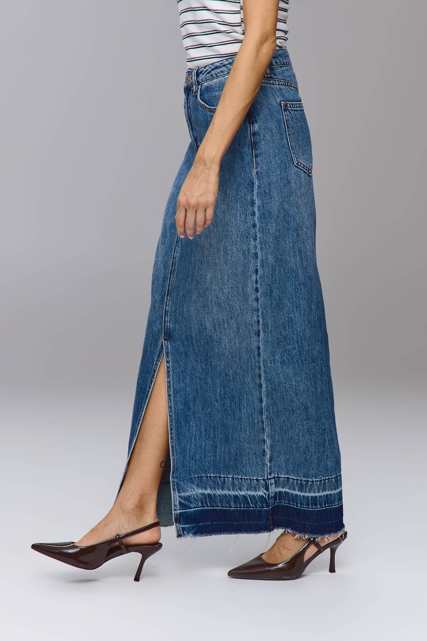 חצאית ג'ינס מקסי ברוקלין