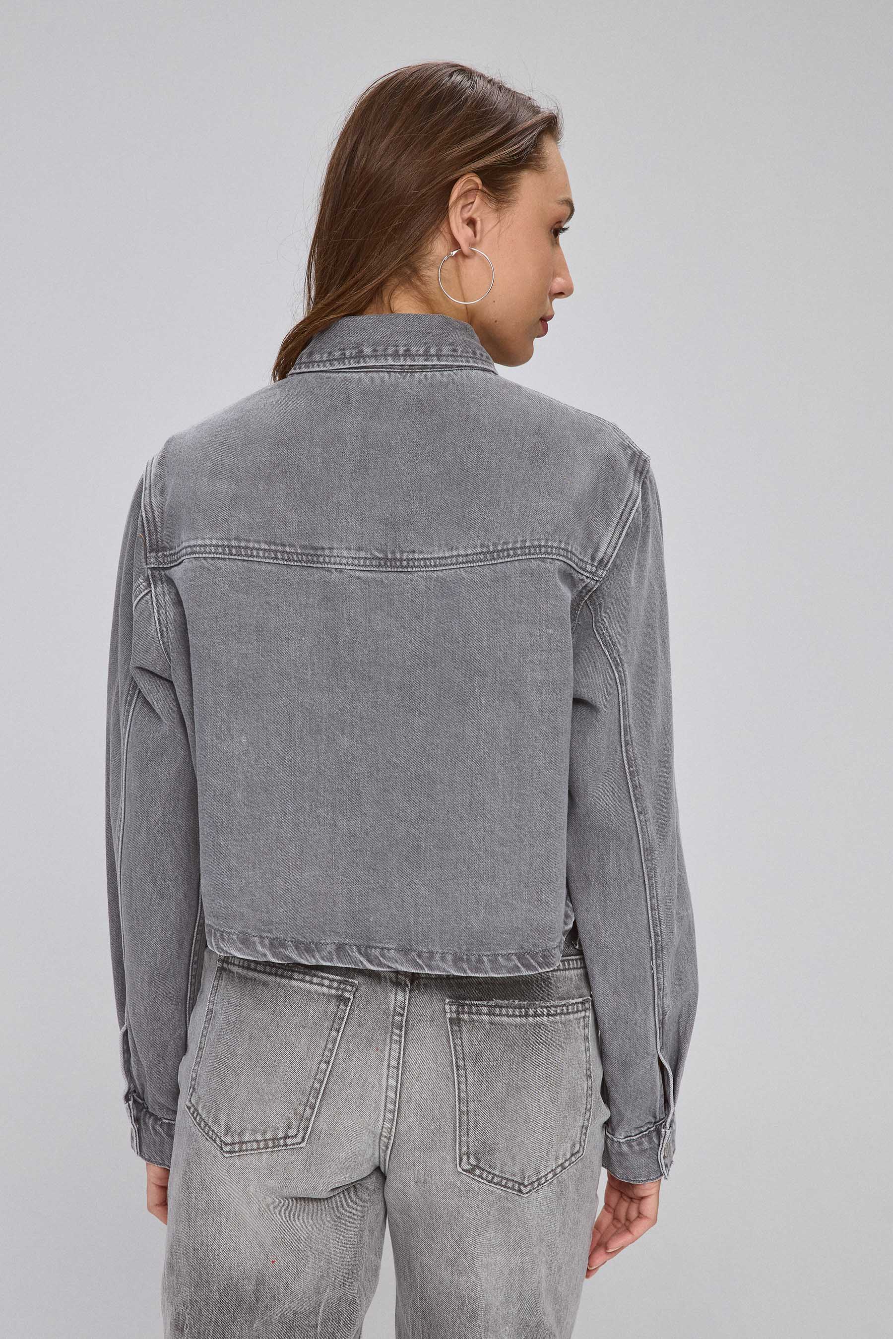 חולצת ג'ינס קרופי