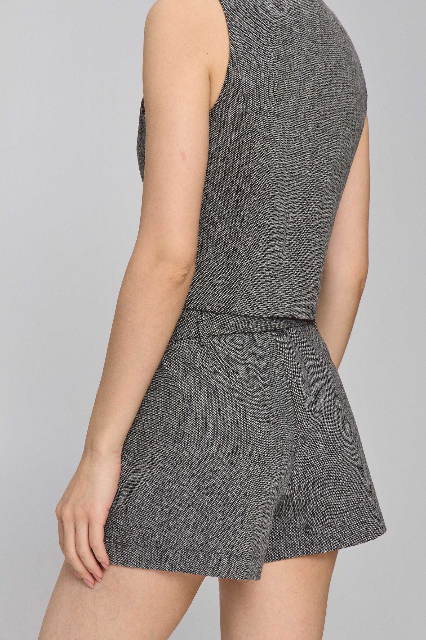 שורט גריי עם חגורה סט