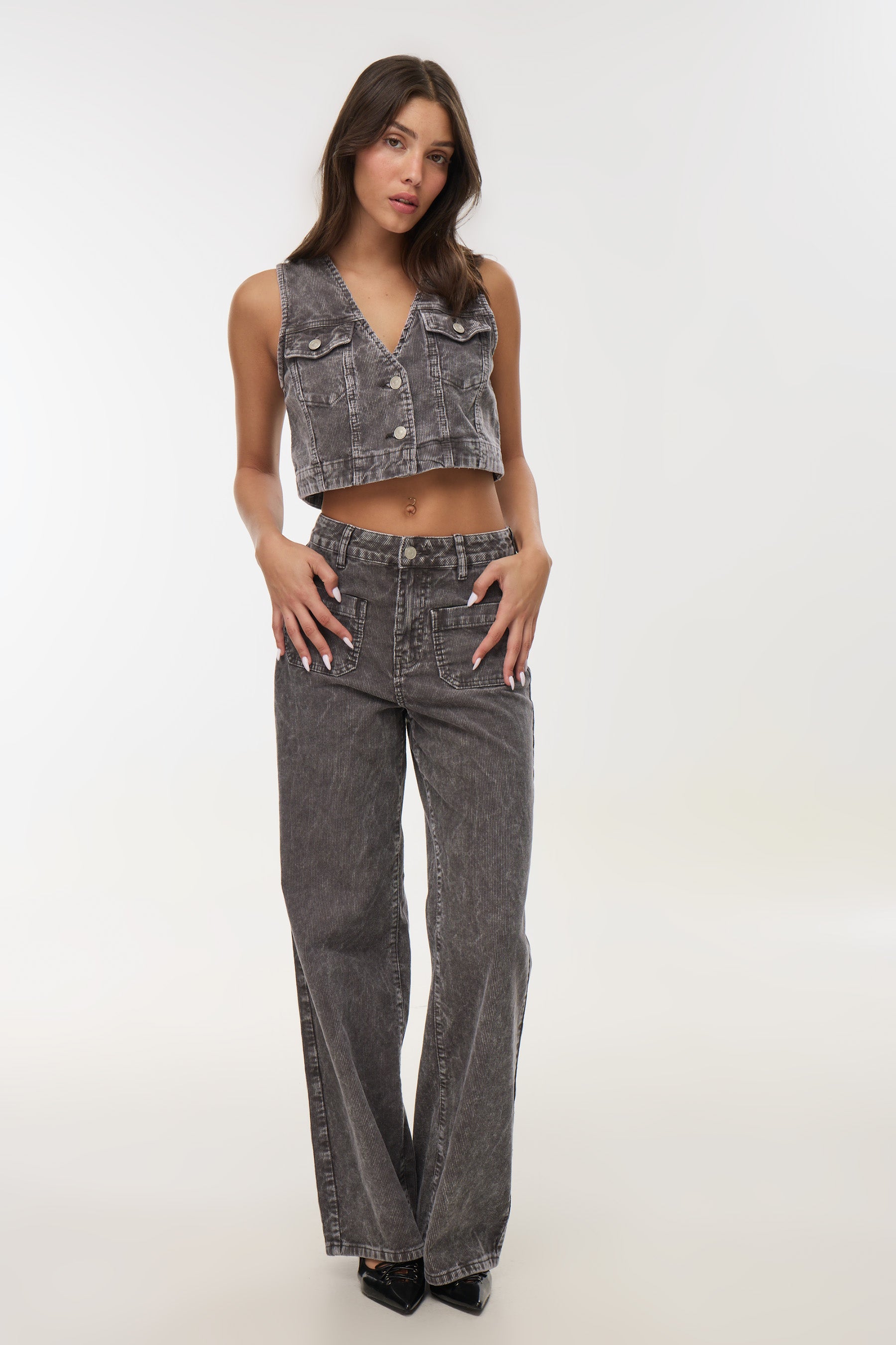 קורדרוי רגל רחבה