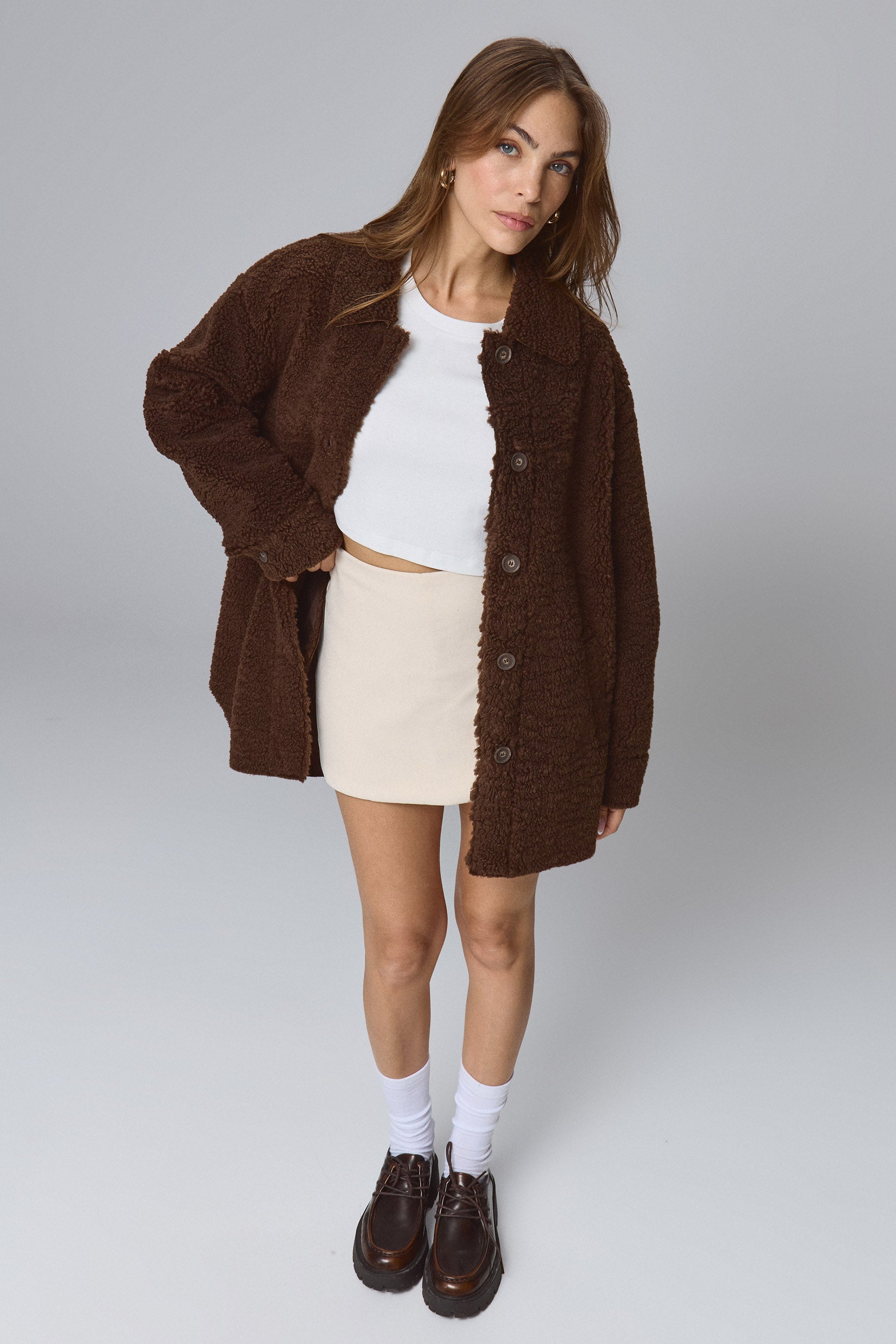 חולצת קרופ לוז פיט