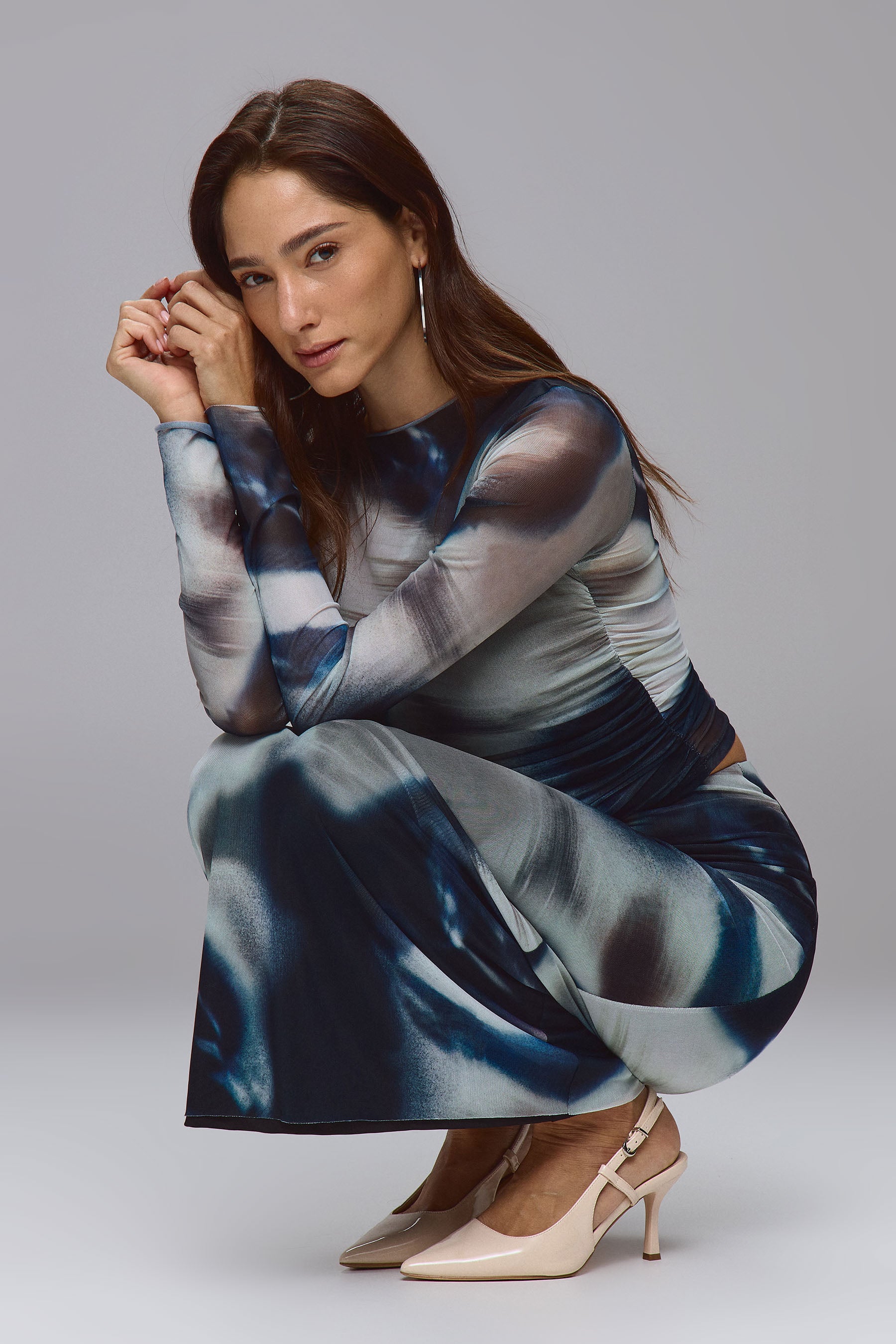 חולצה שרוול ארוך סט רזיל פרינט