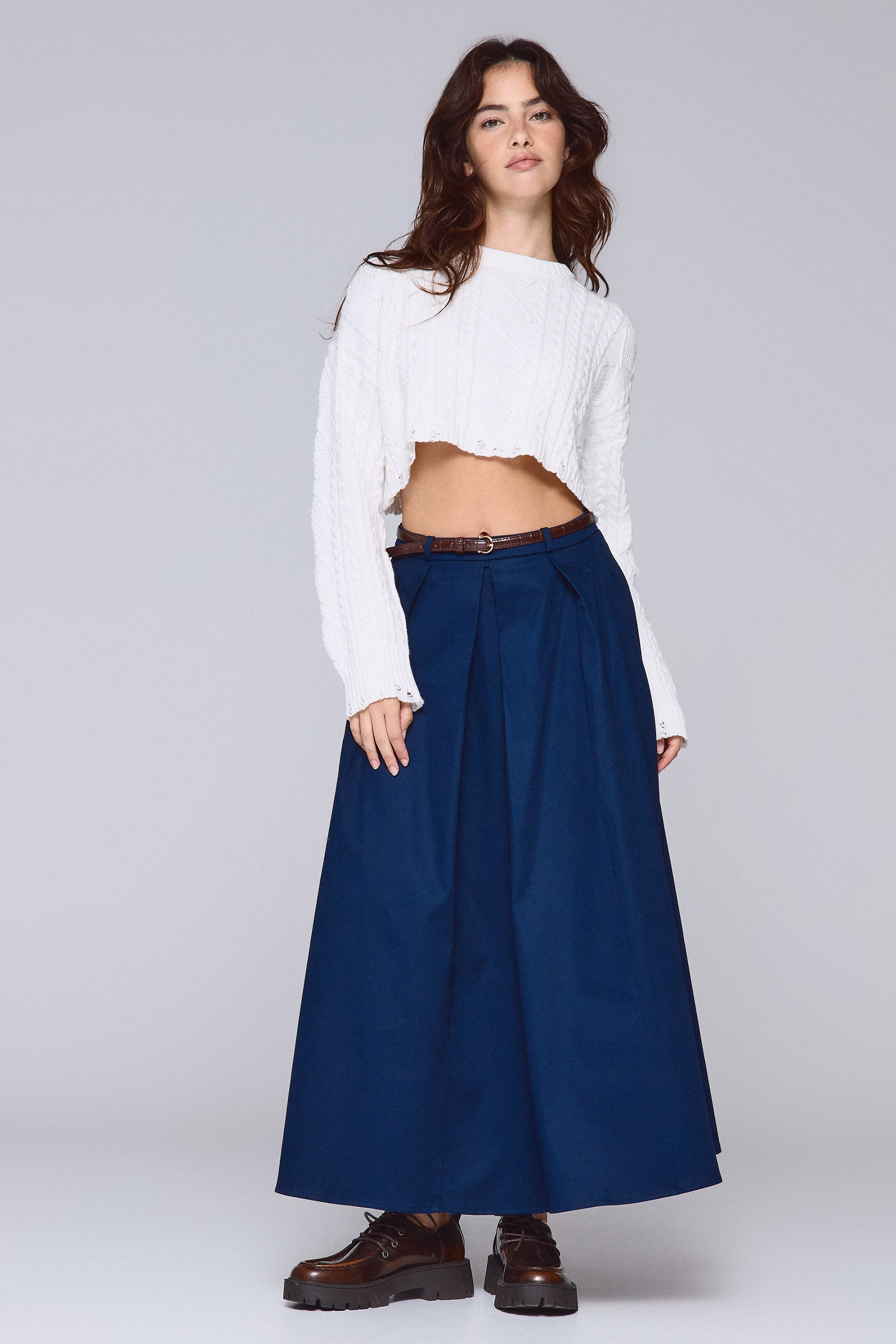 סריג קרופ קרעים כותנה