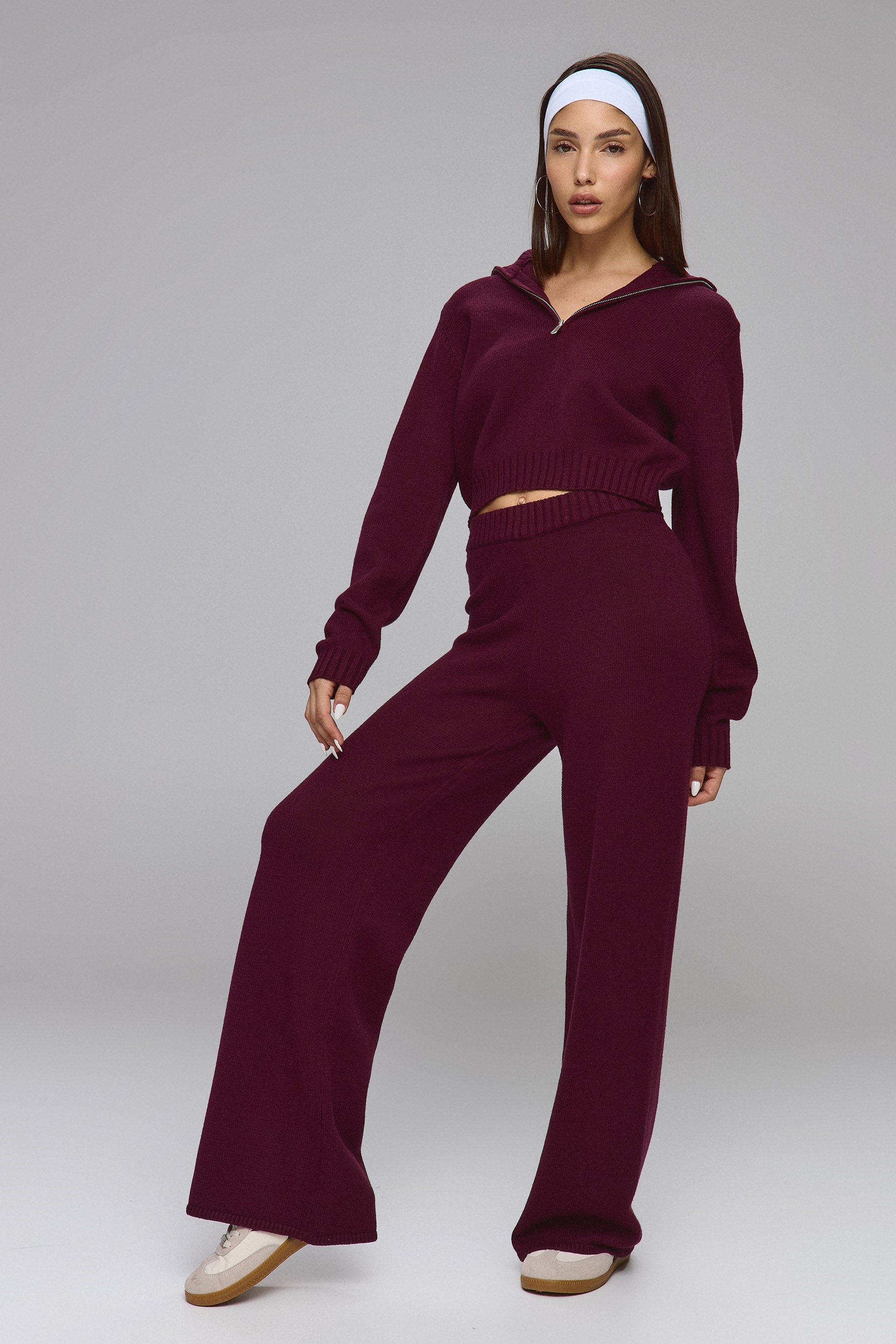 סריג קרופ סט זיפר חציל