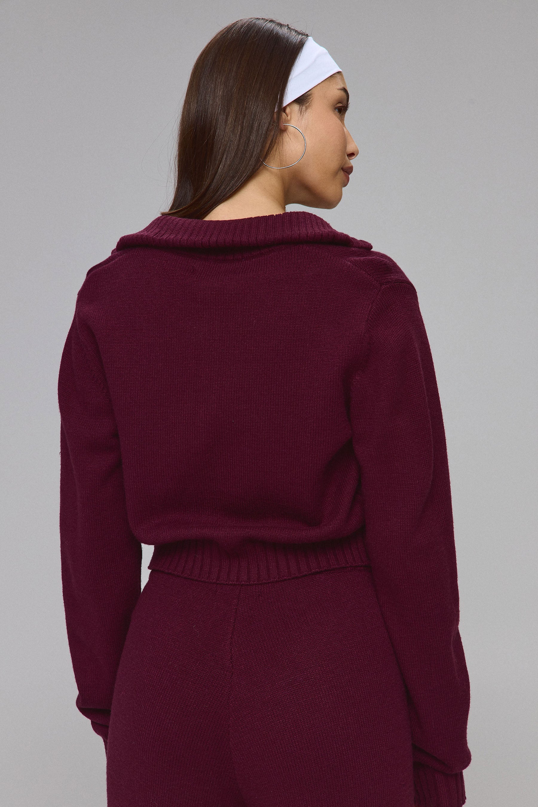 סריג קרופ סט זיפר חציל