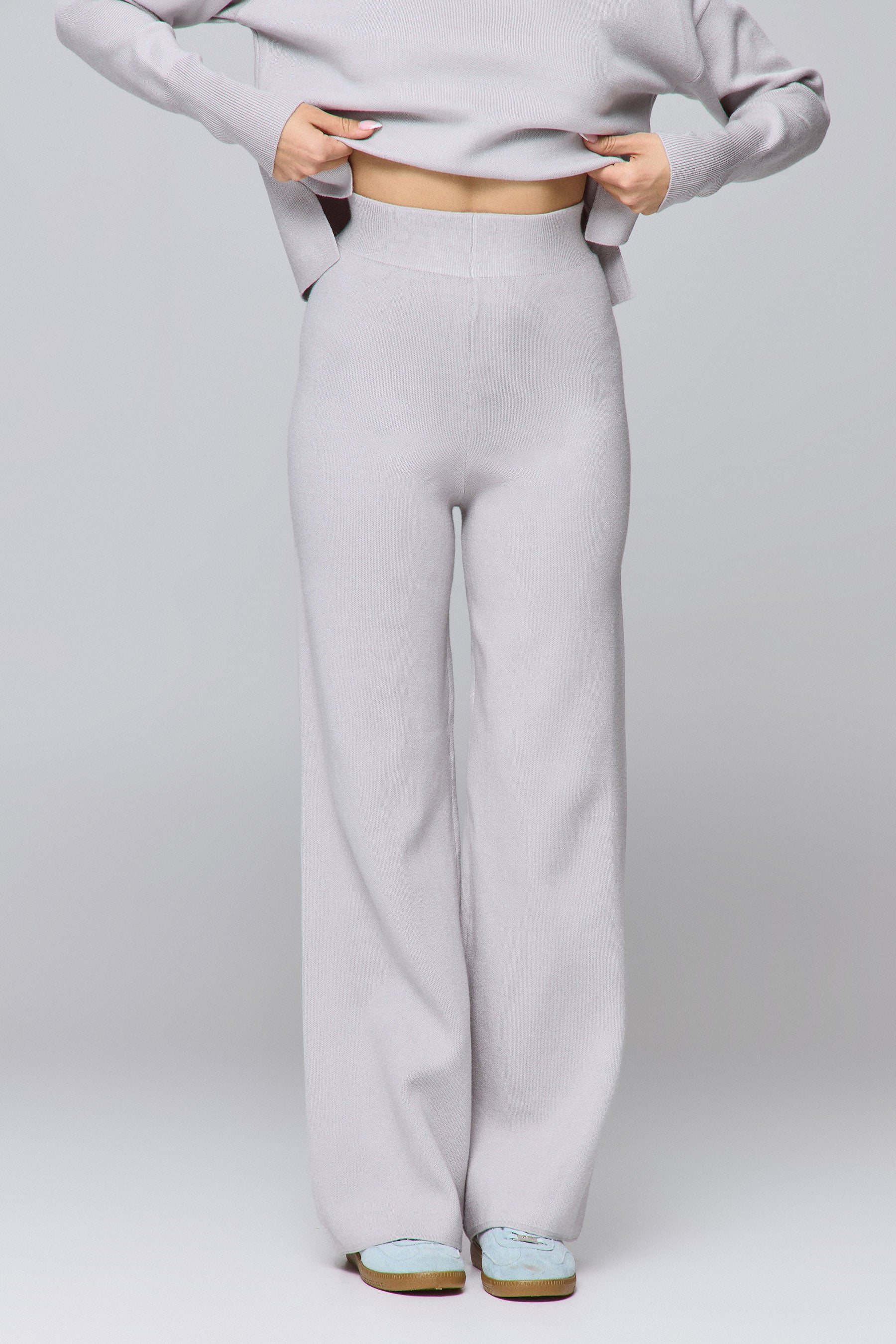 MAX מכנסי סריג פרינט