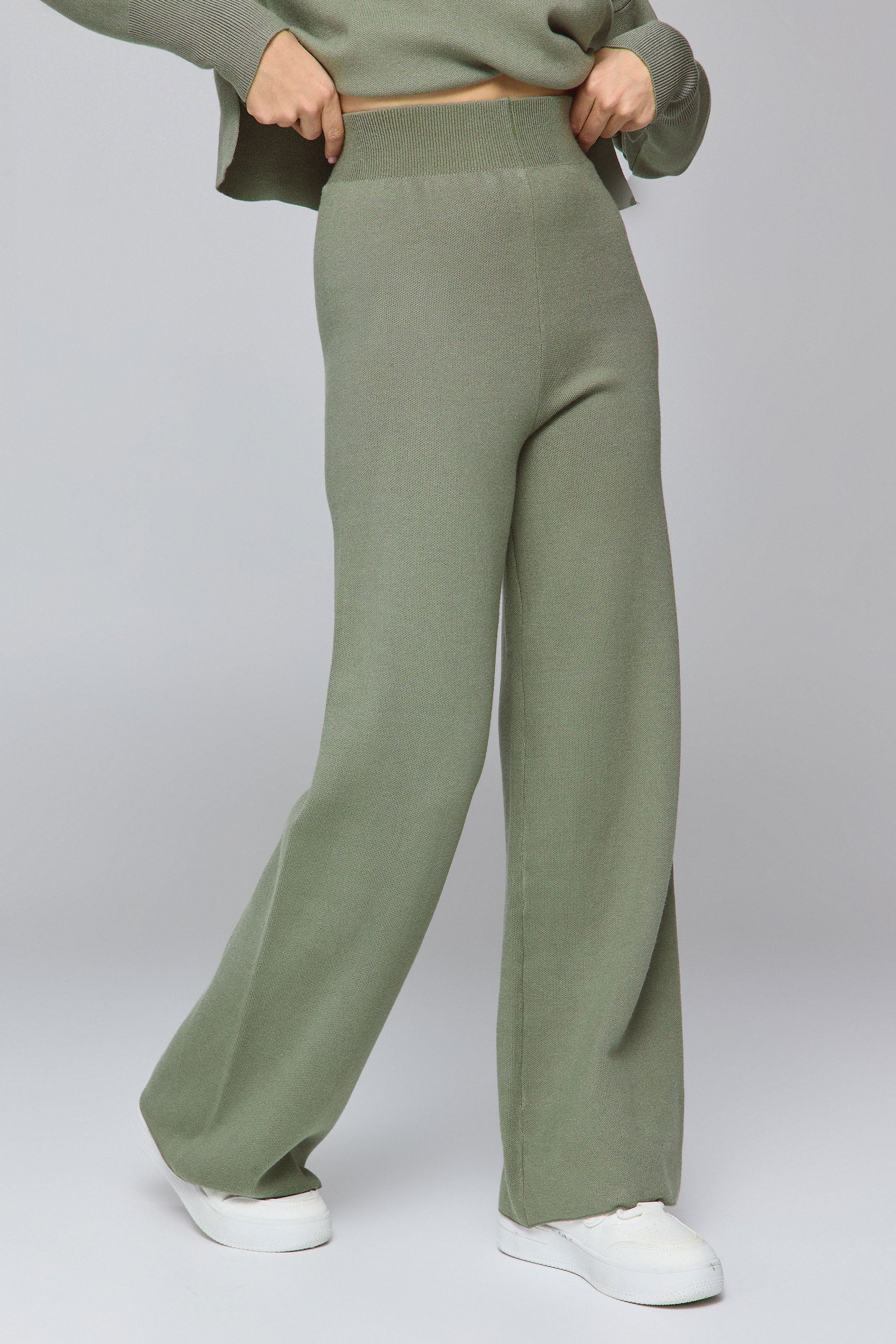 MAX מכנס סריג פרינט