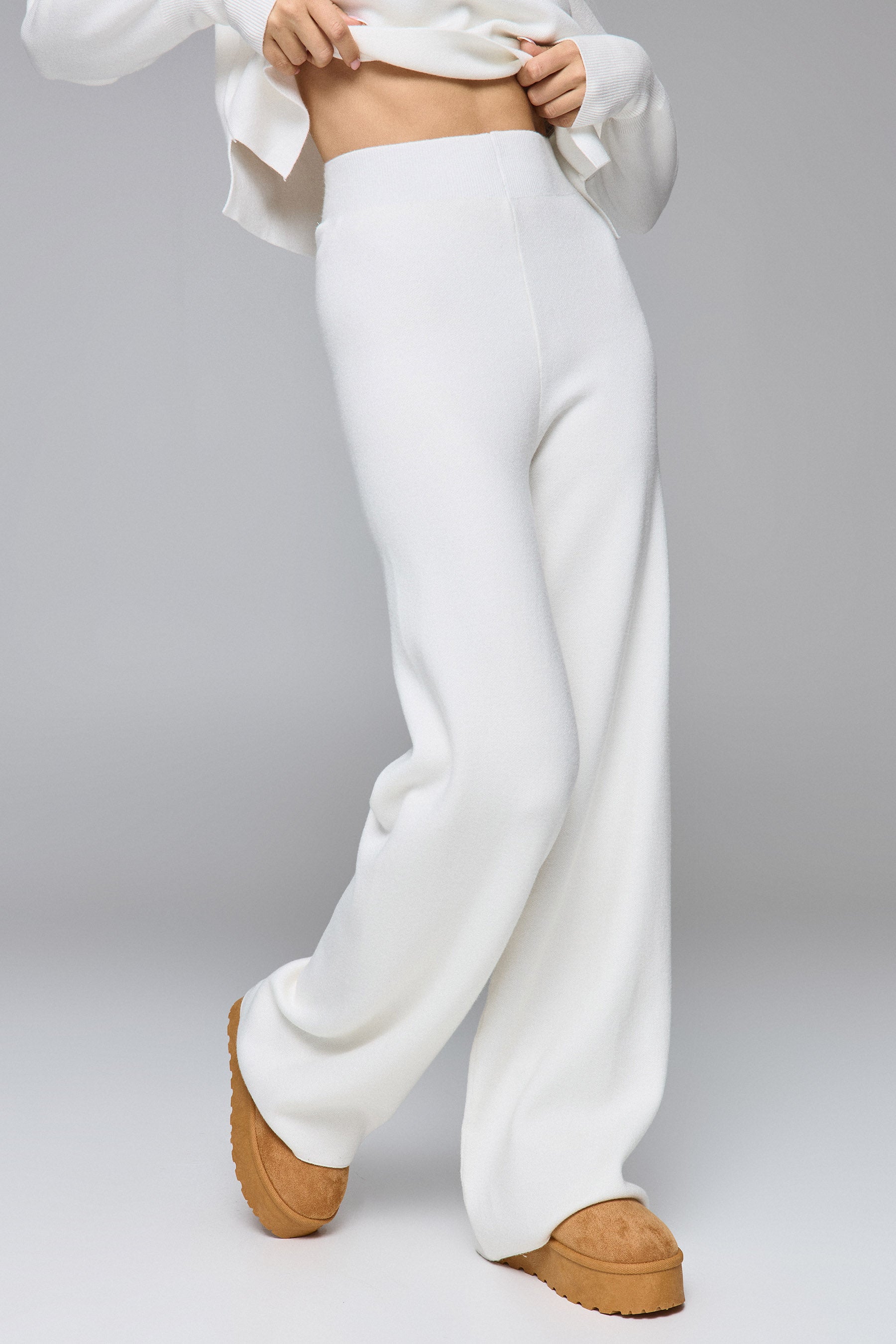 MAX מכנס סריג פרינט