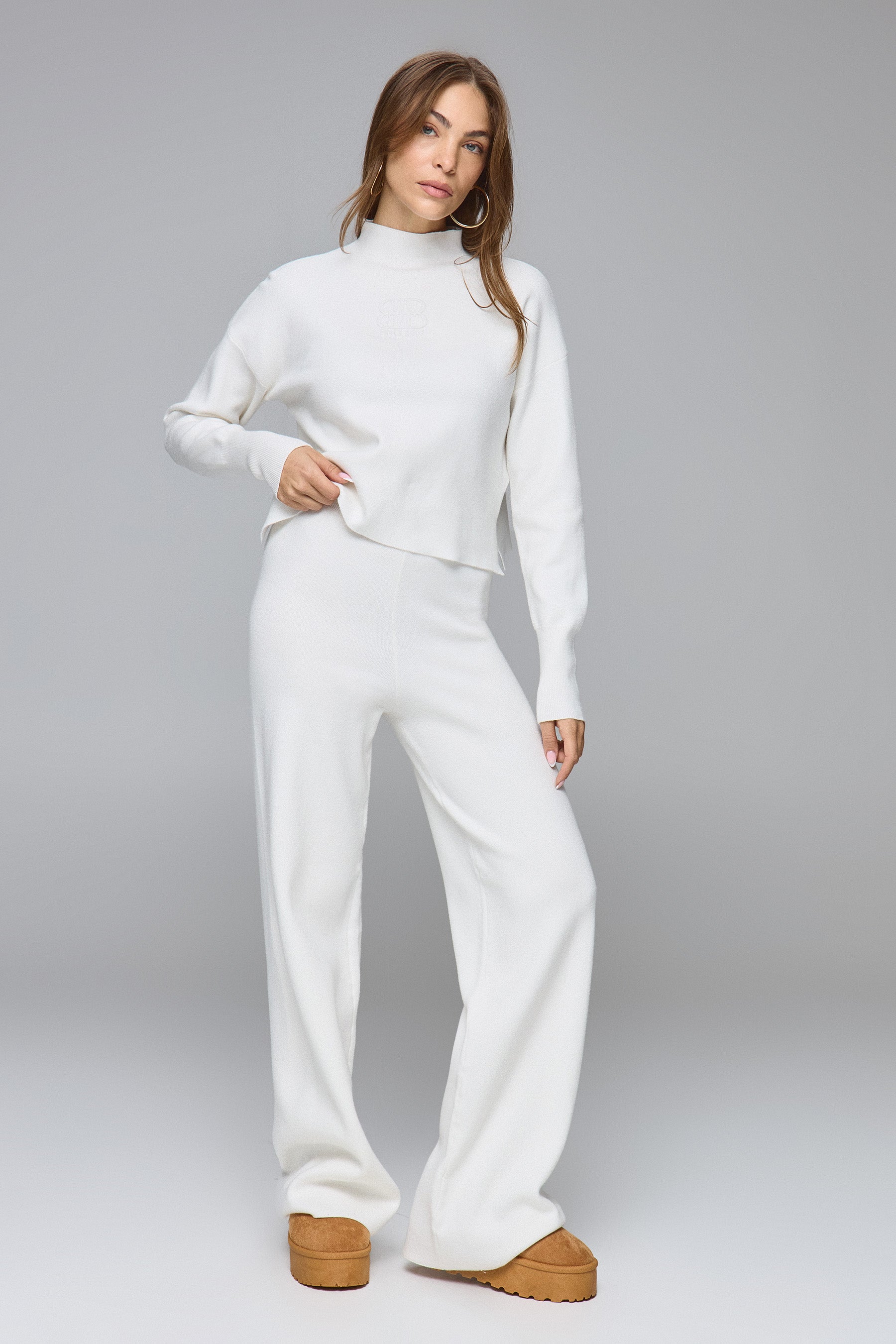 MAX מכנס סריג פרינט