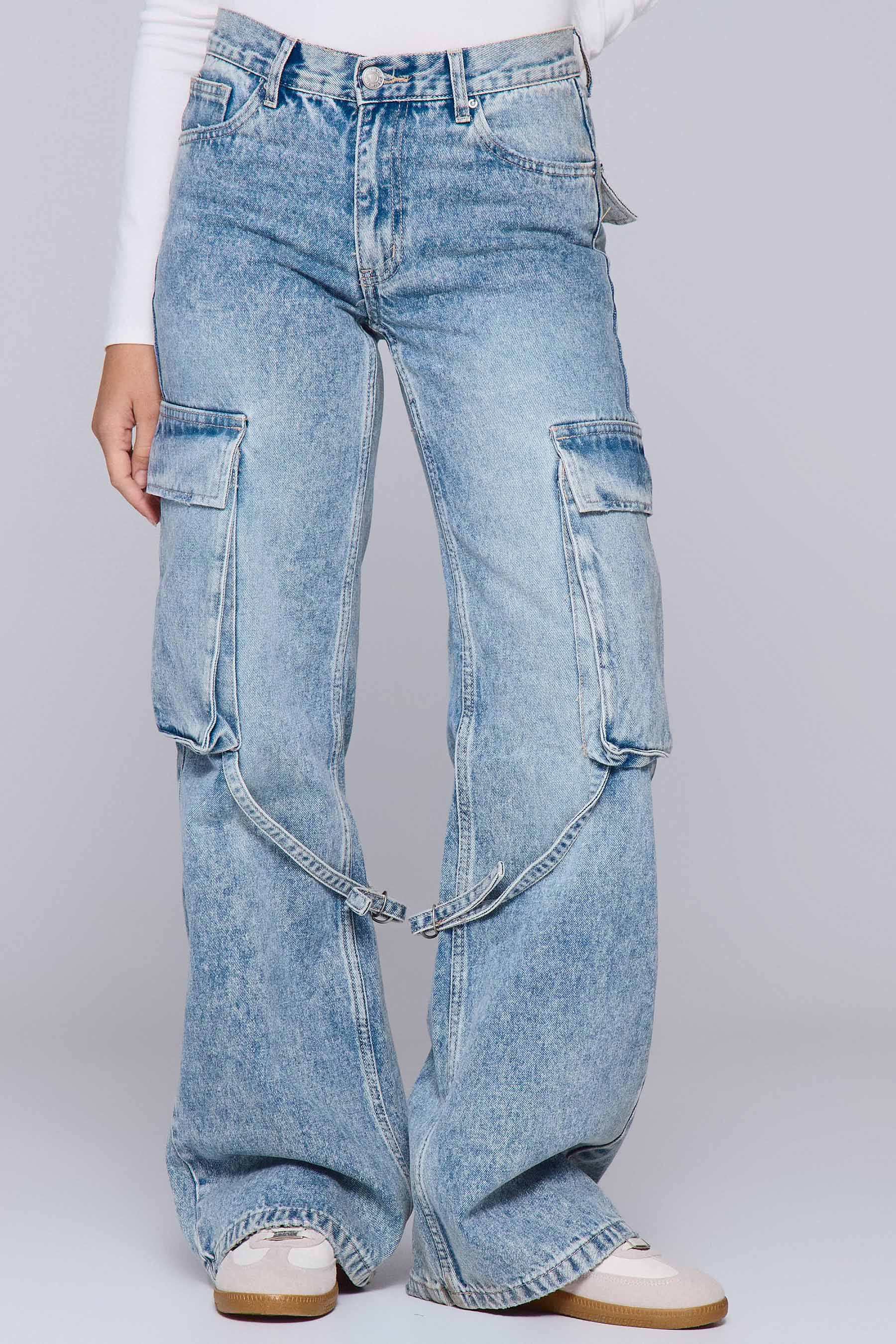 ג'ינס דגמ"ח רצועות