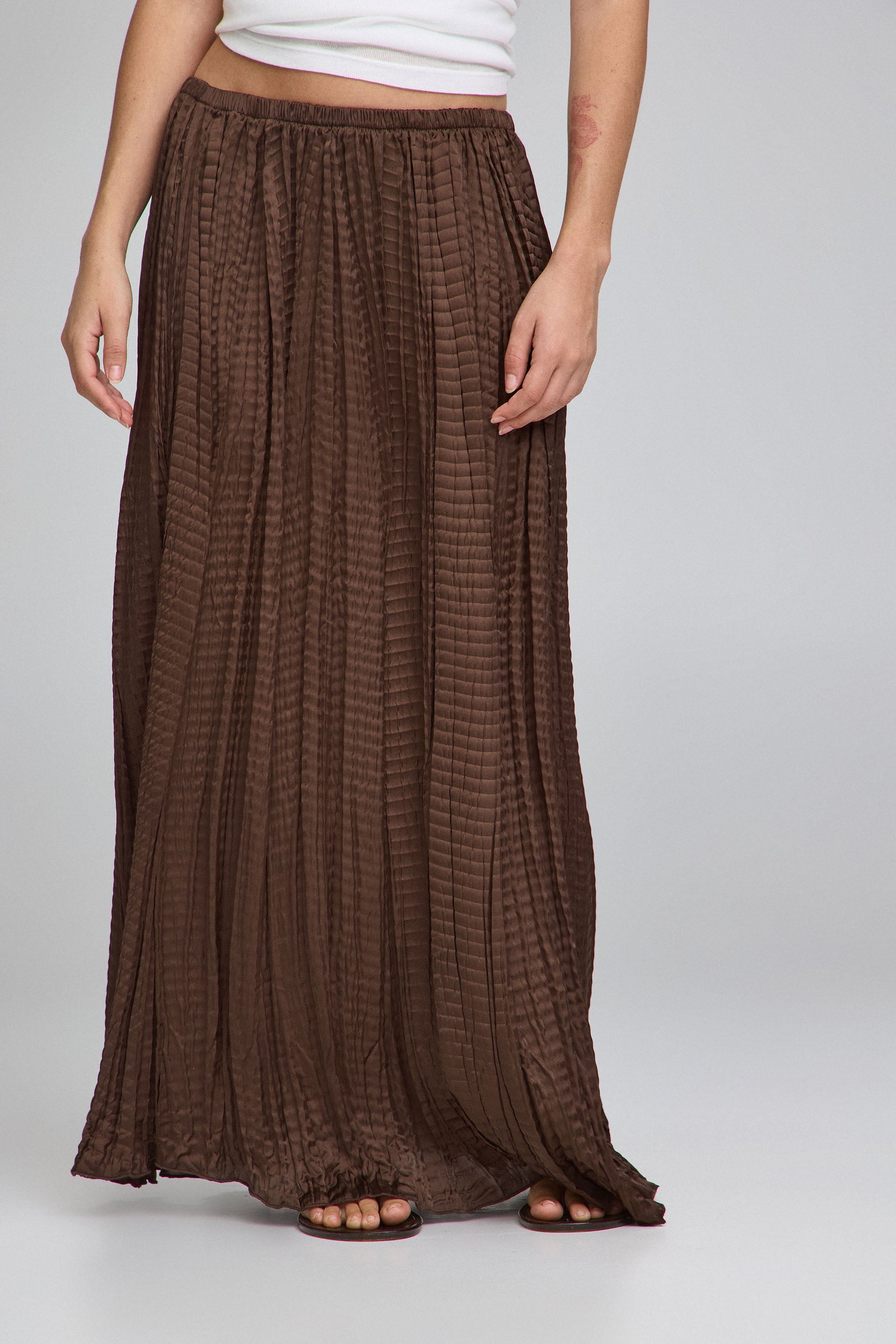 חצאית מקסי כיווצים באבלז