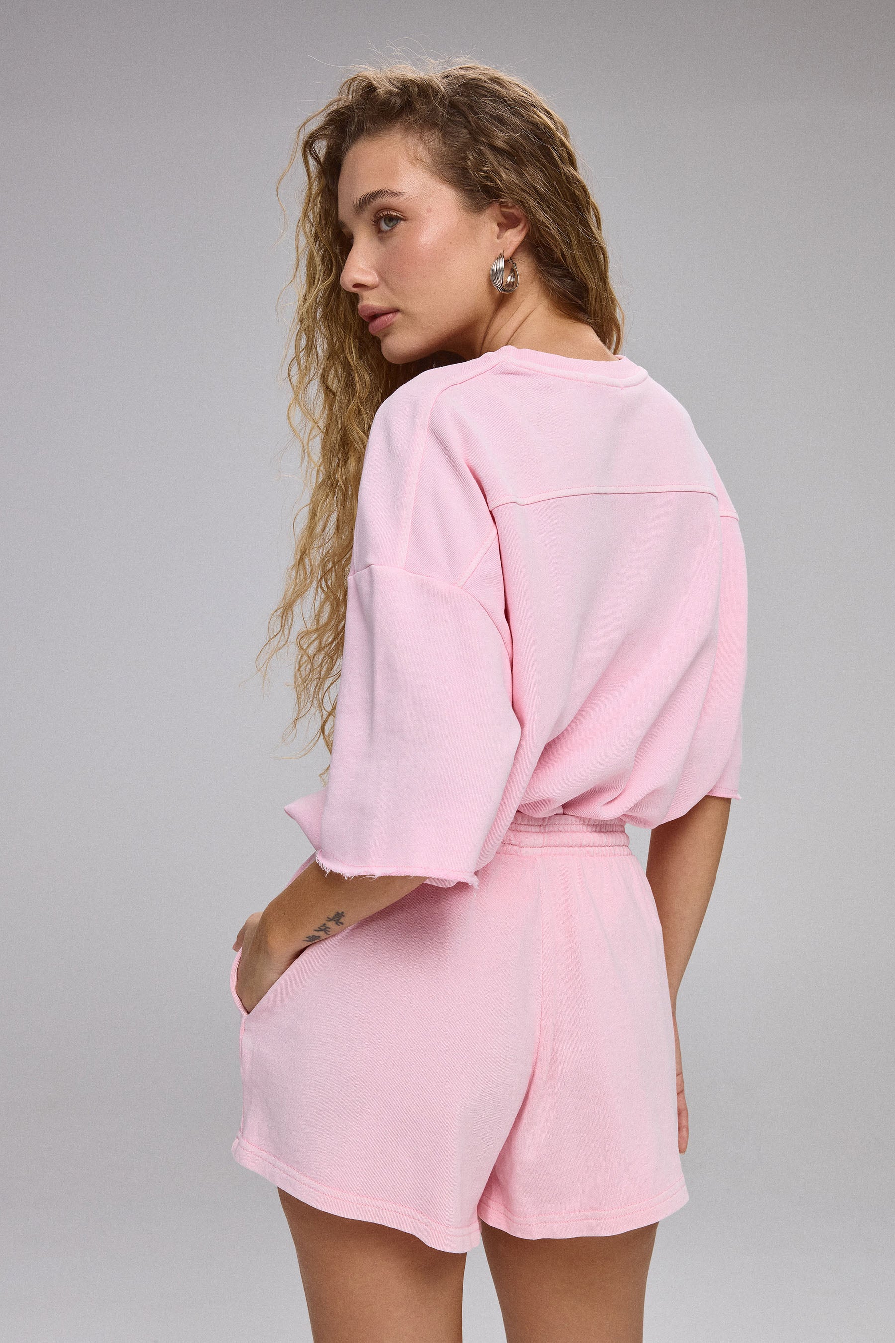 מכנסי פרנצ' טרי שטופים סט