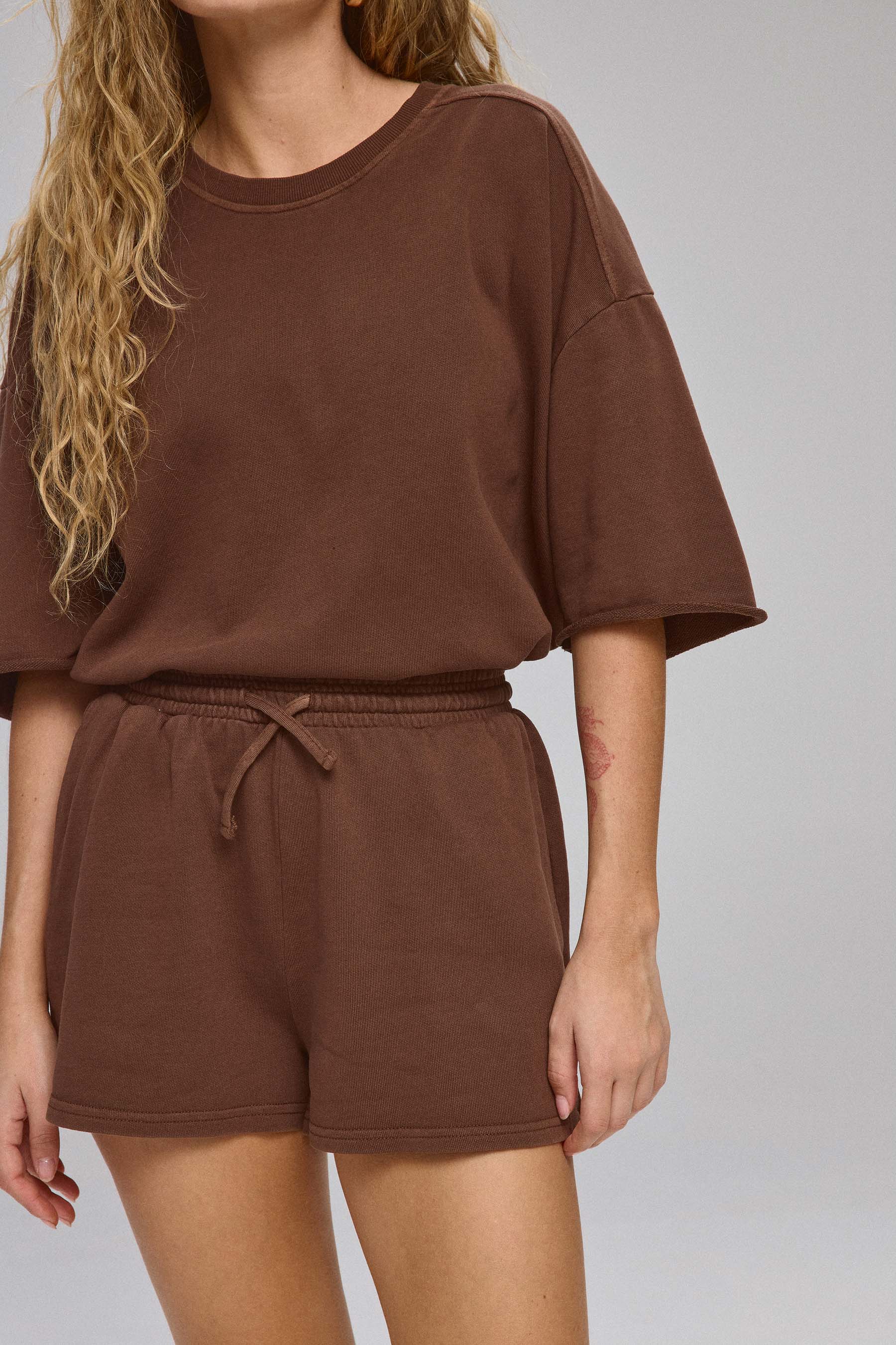 מכנסי פרנצ' טרי שטופים סט