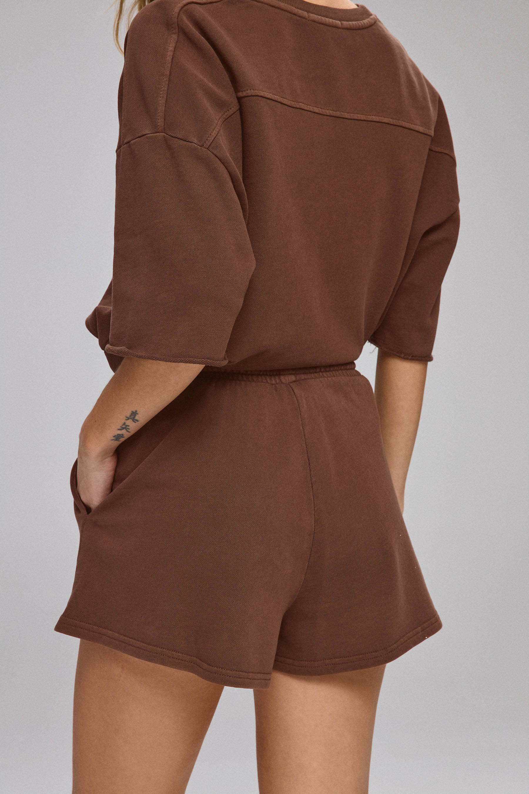 מכנסי פרנצ' טרי שטופים סט