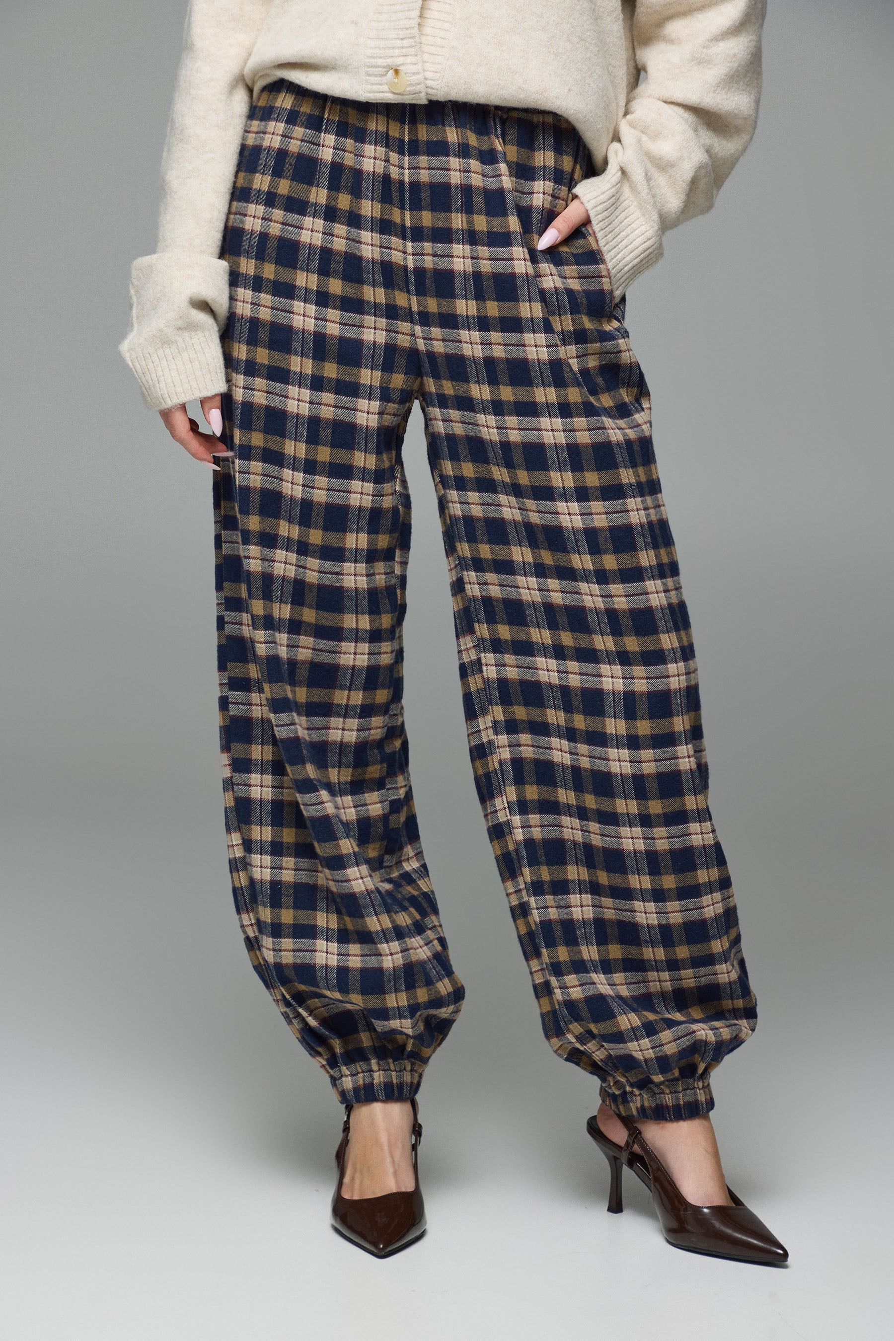 מכנס משבצות בלון