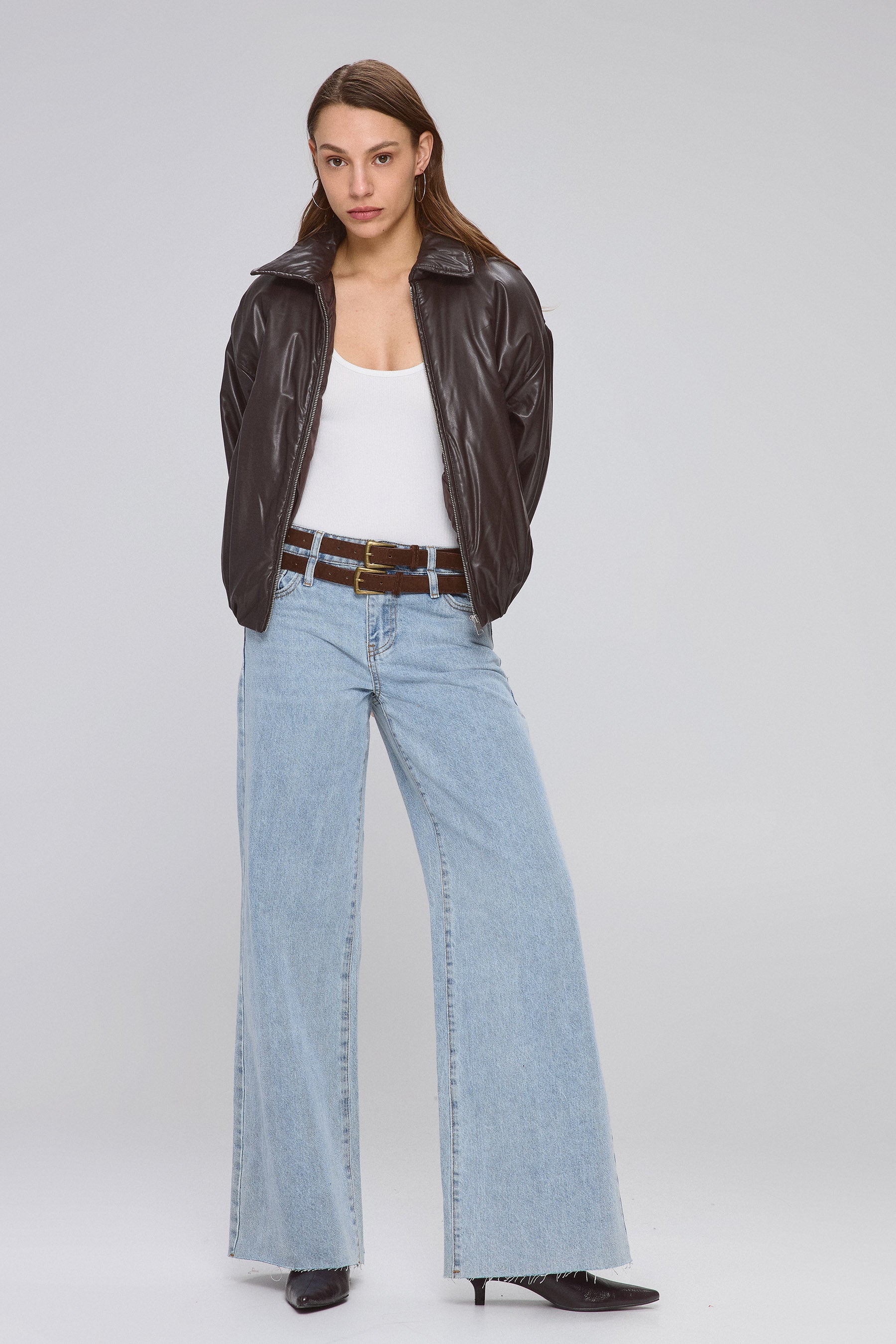 ג'ינס חגורה כפולה