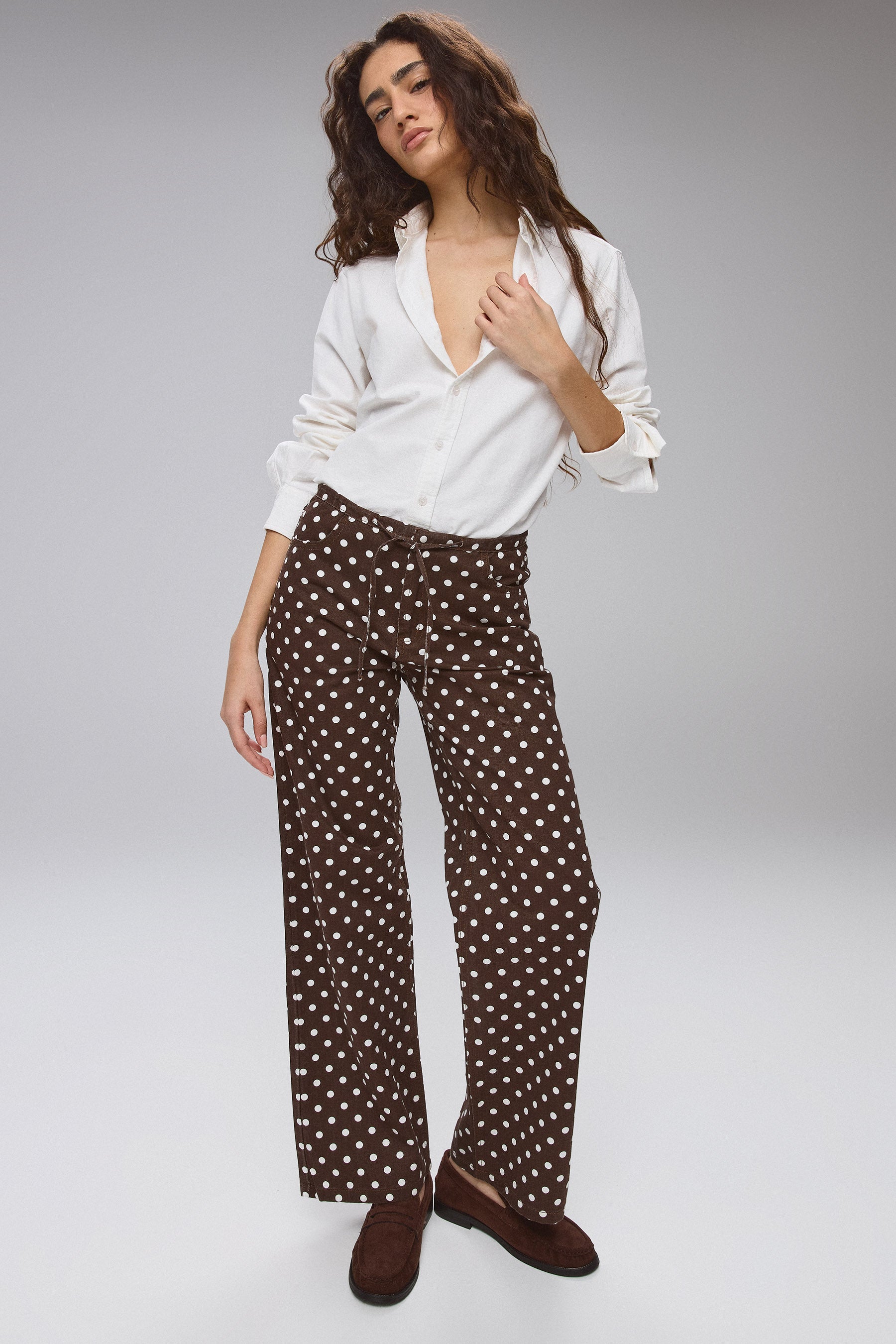 מכנס דריל נקודות