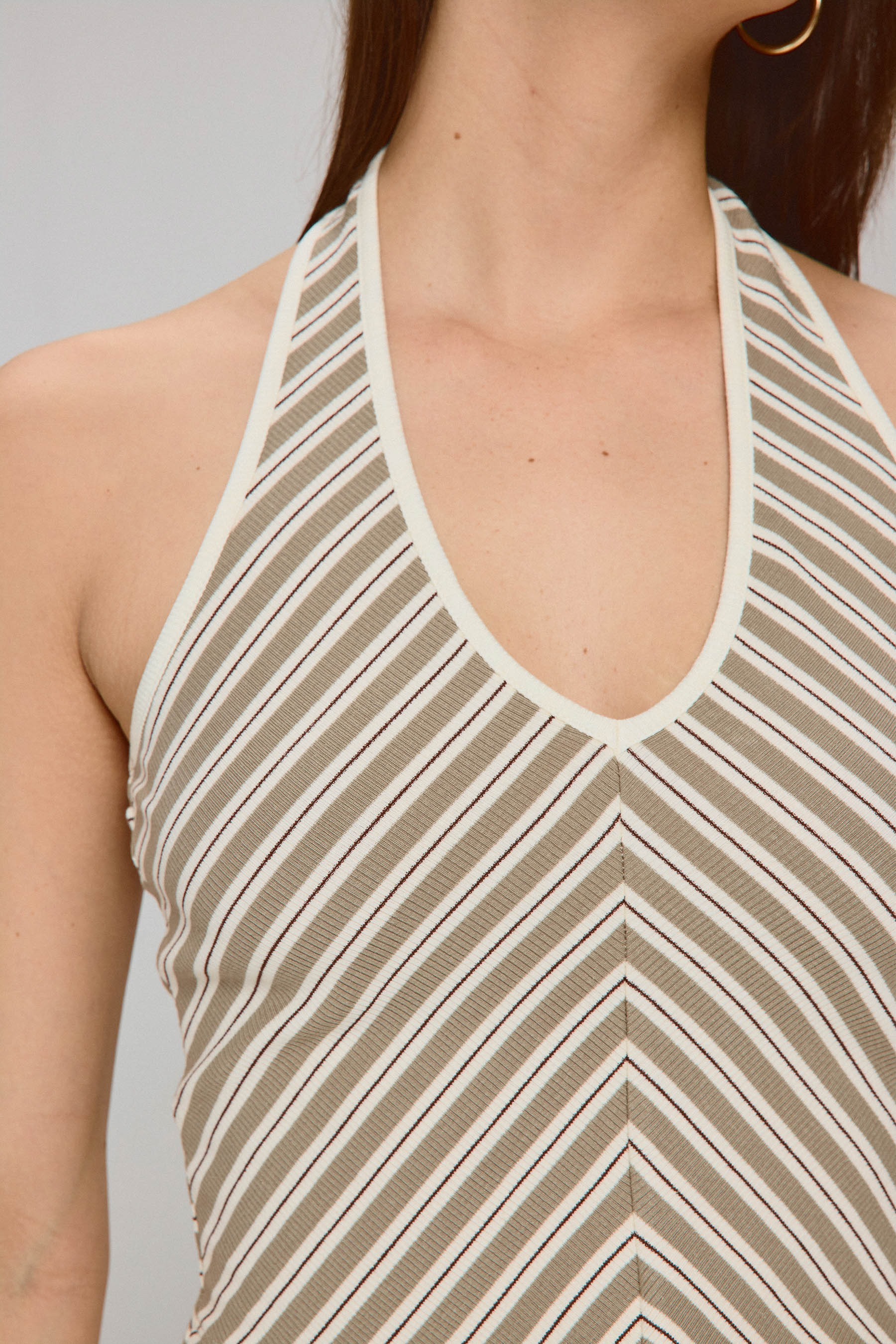 טופ קולר פסים בארוק סט