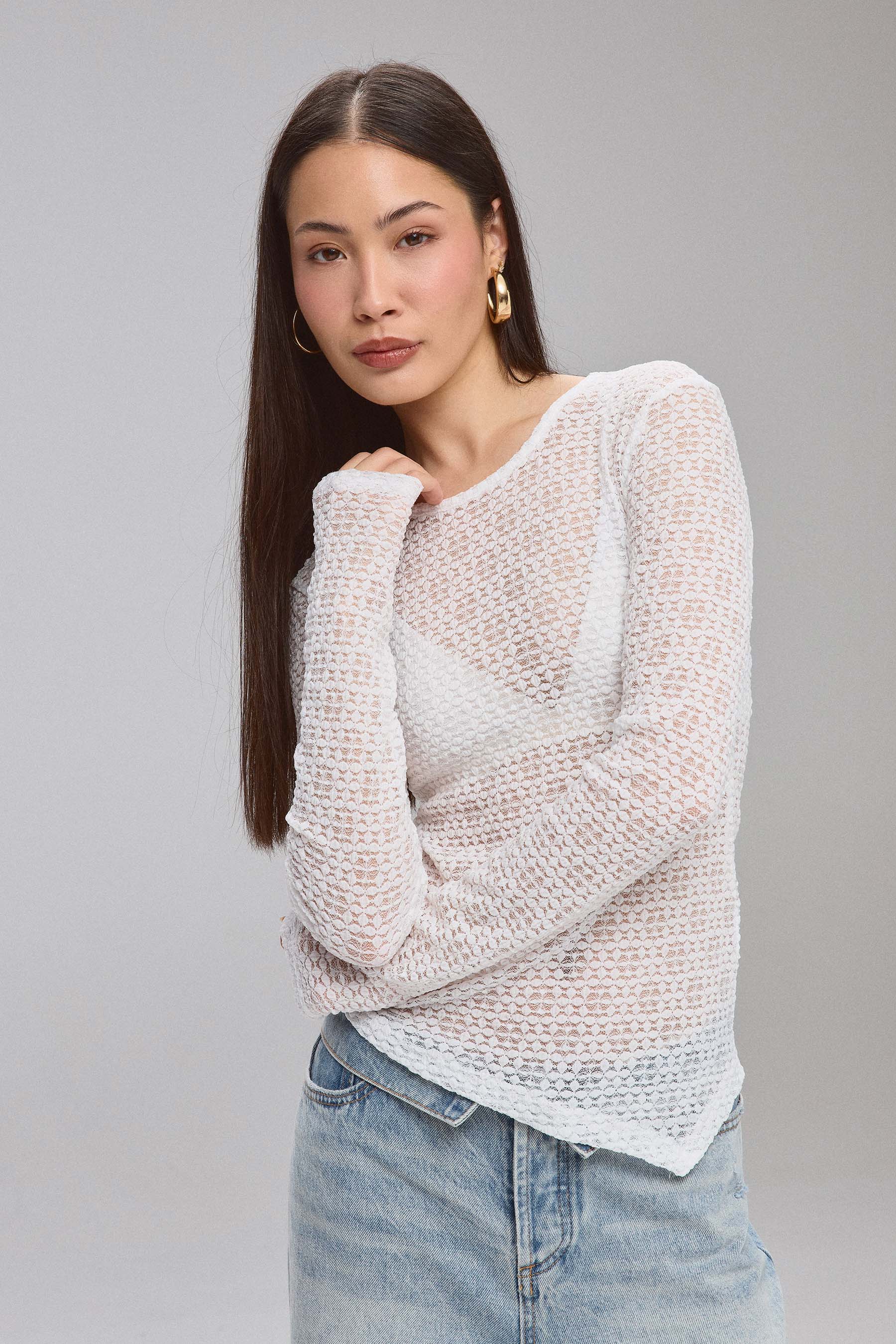 חולצת תחרה הולי