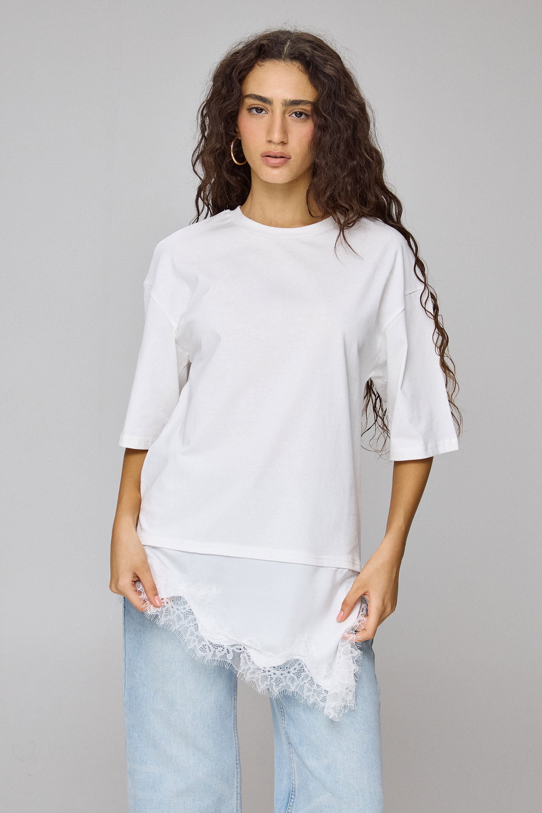 טישירט אוברסייז שילוב שייני