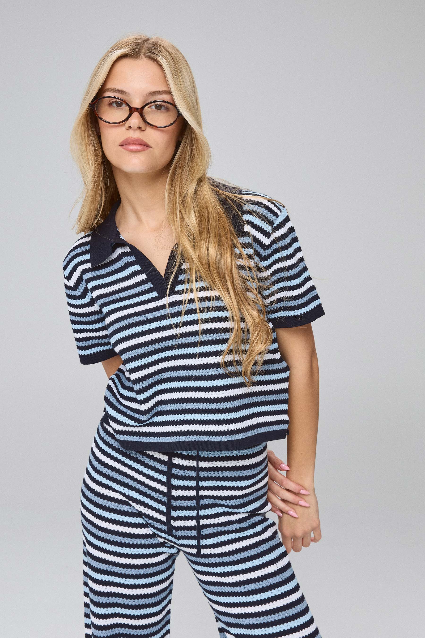 חולצת פולו סט סריג לולו