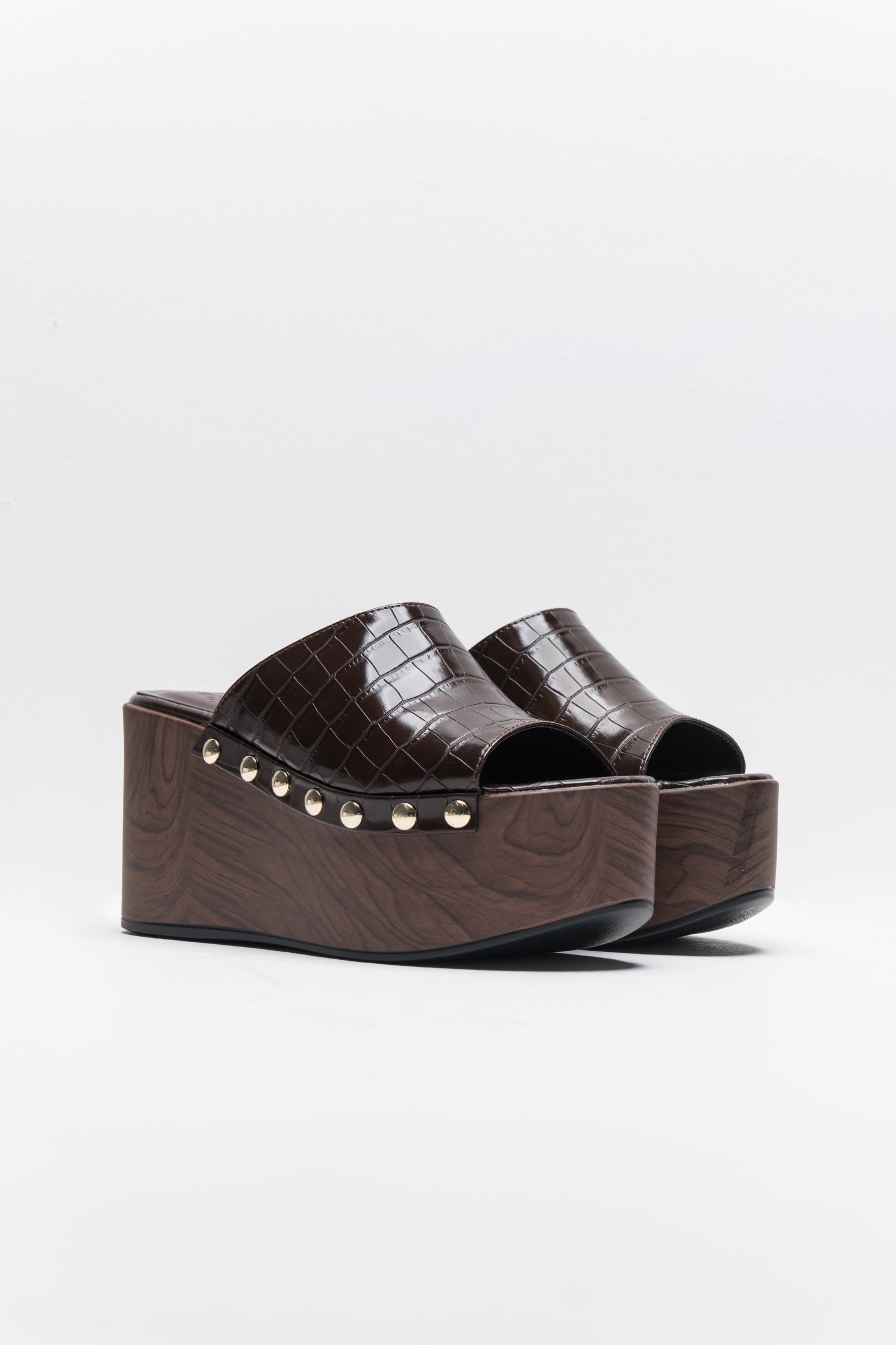 כפכף פלטפורמה עץ