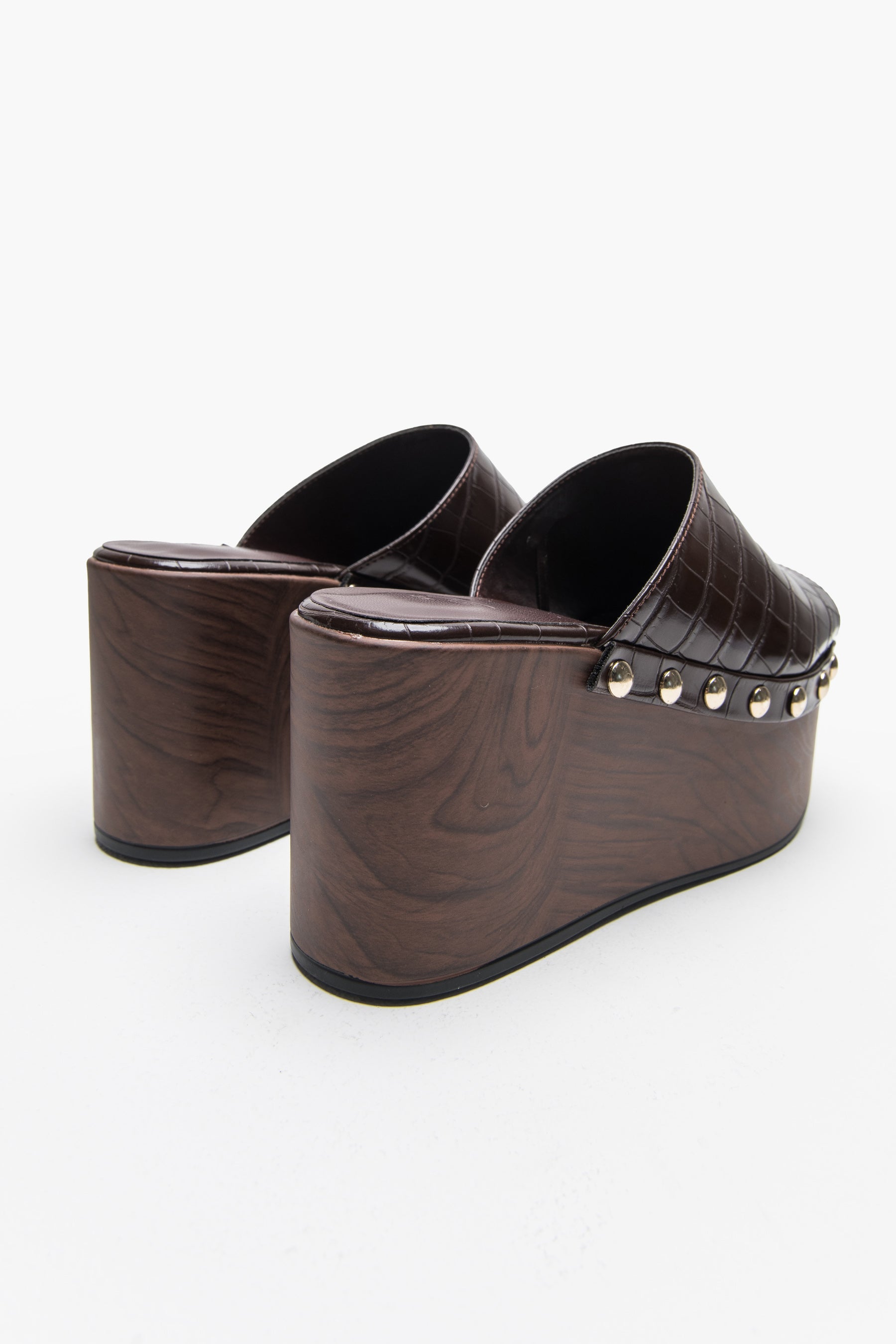 כפכף פלטפורמה עץ