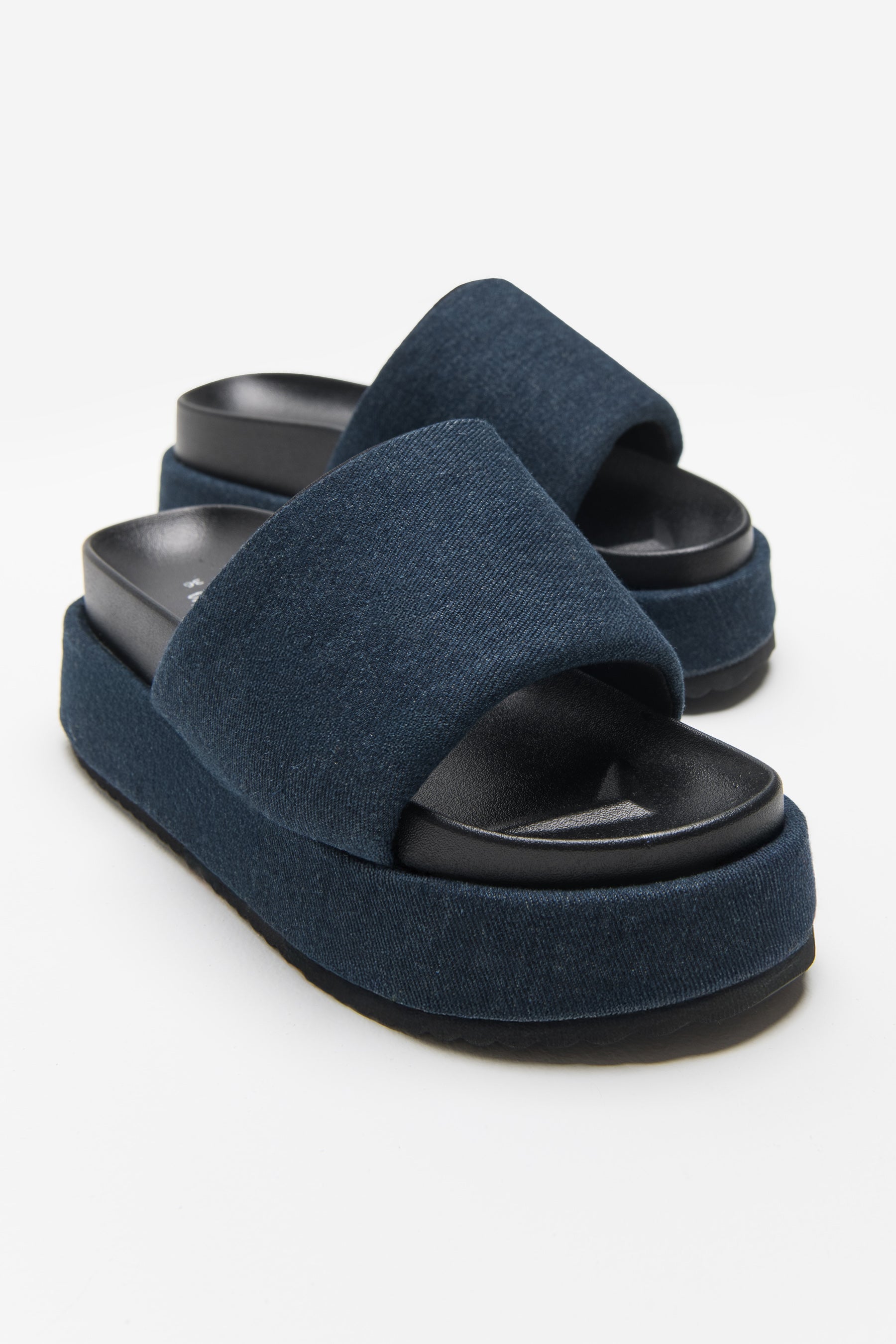 כפכף פלטפורמה ג'ינס רואו