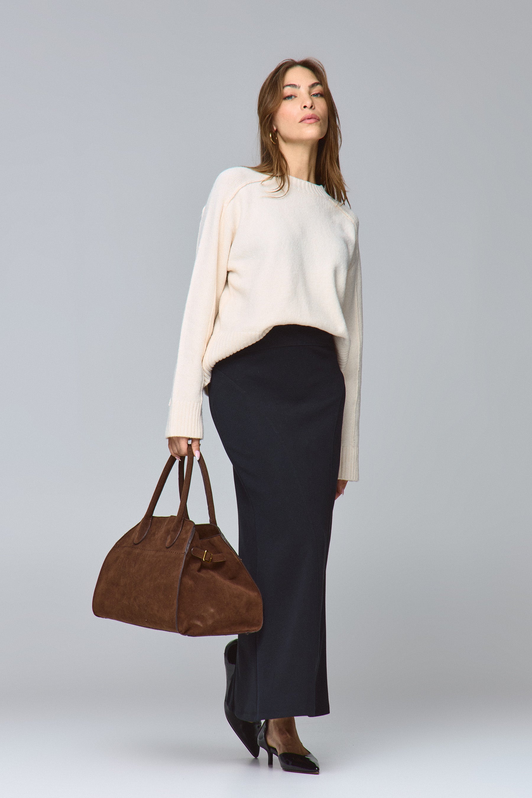 חצאית מקסי חתכים