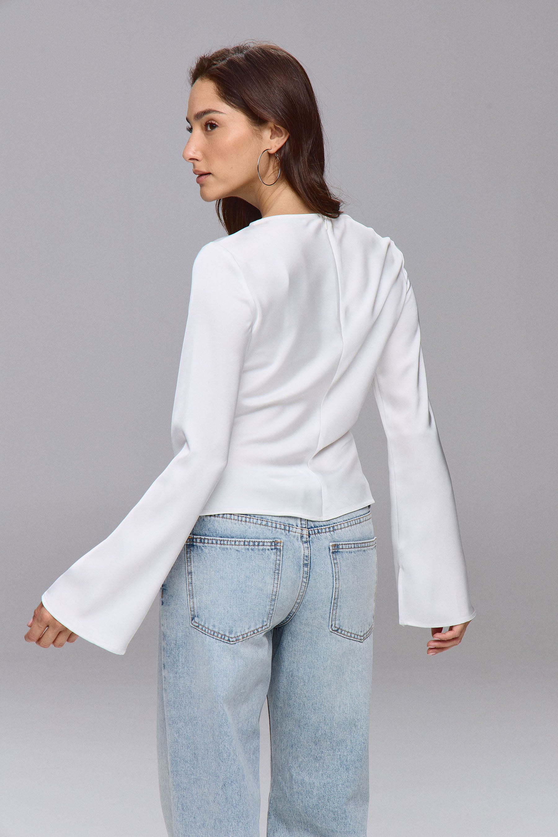 חולצת גלוסי שרוול שליץ