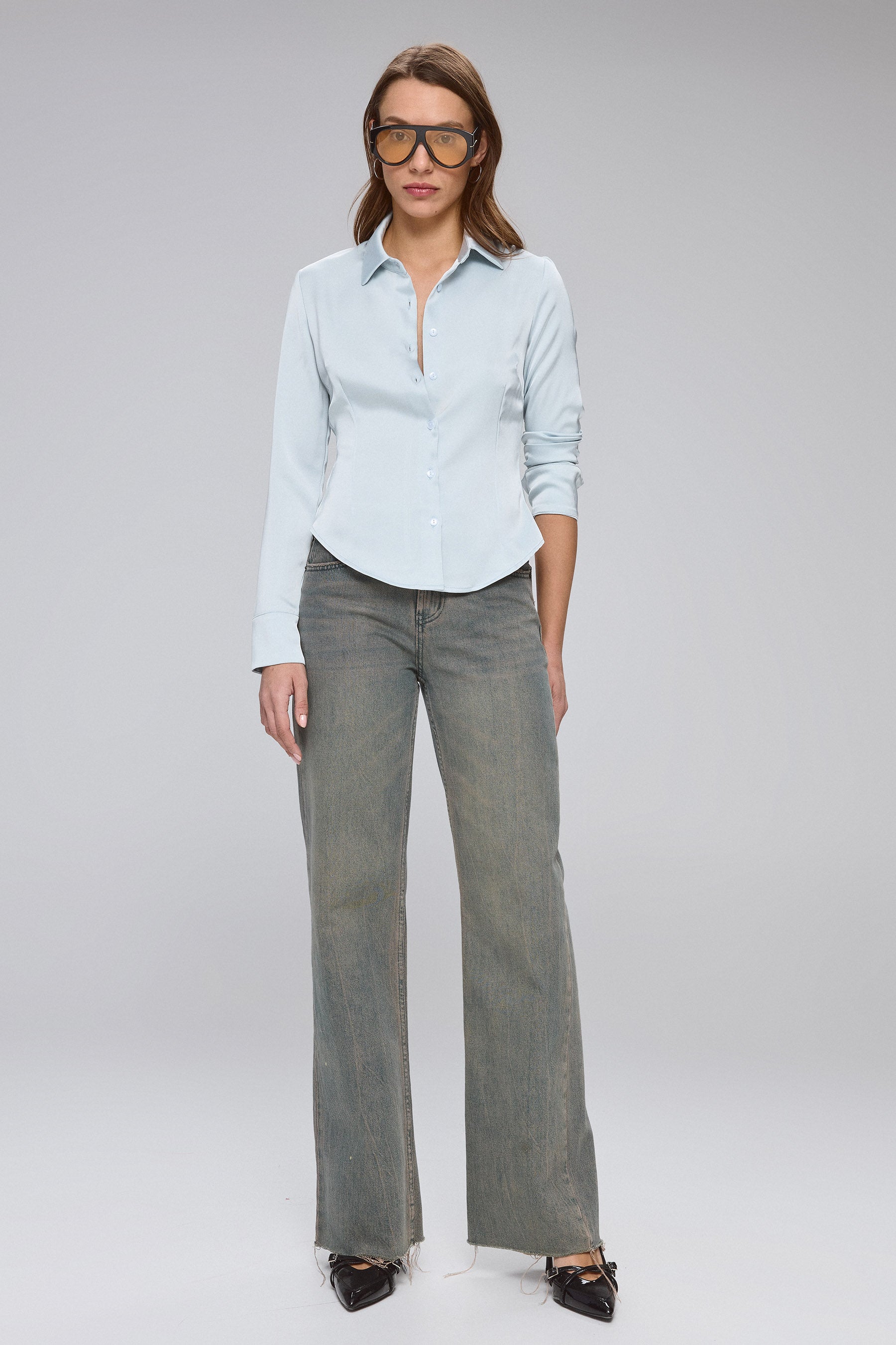 חולצת גלוסי מתפרים קולור