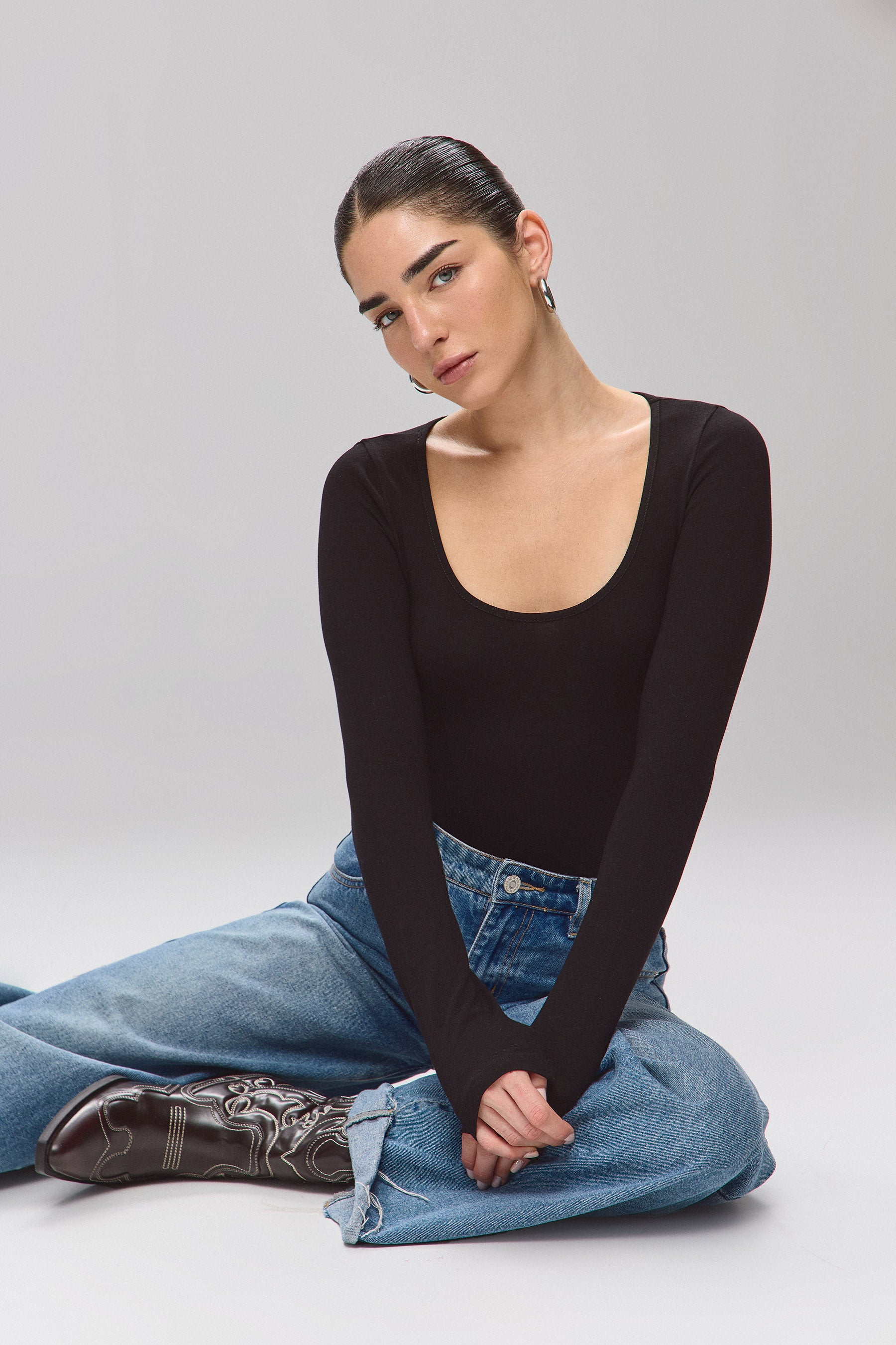 בגד גוף בייס שרוולים ארוכים