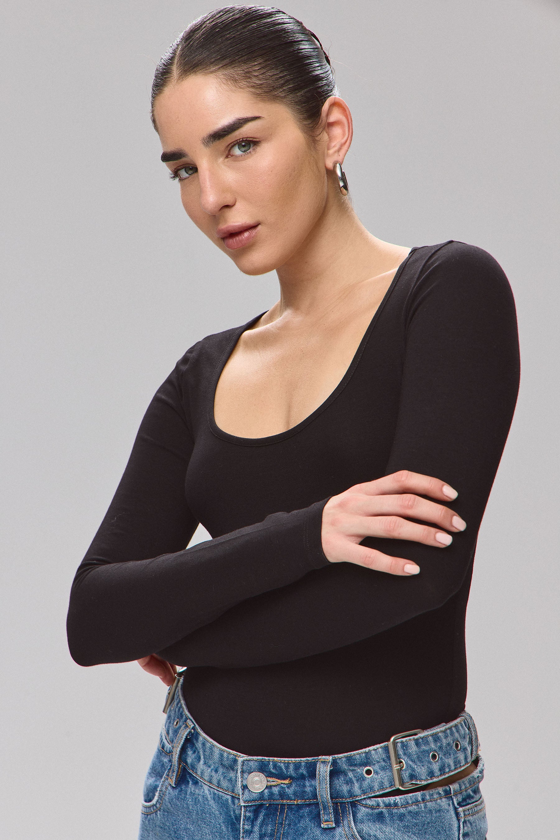 בגד גוף בייס שרוולים ארוכים